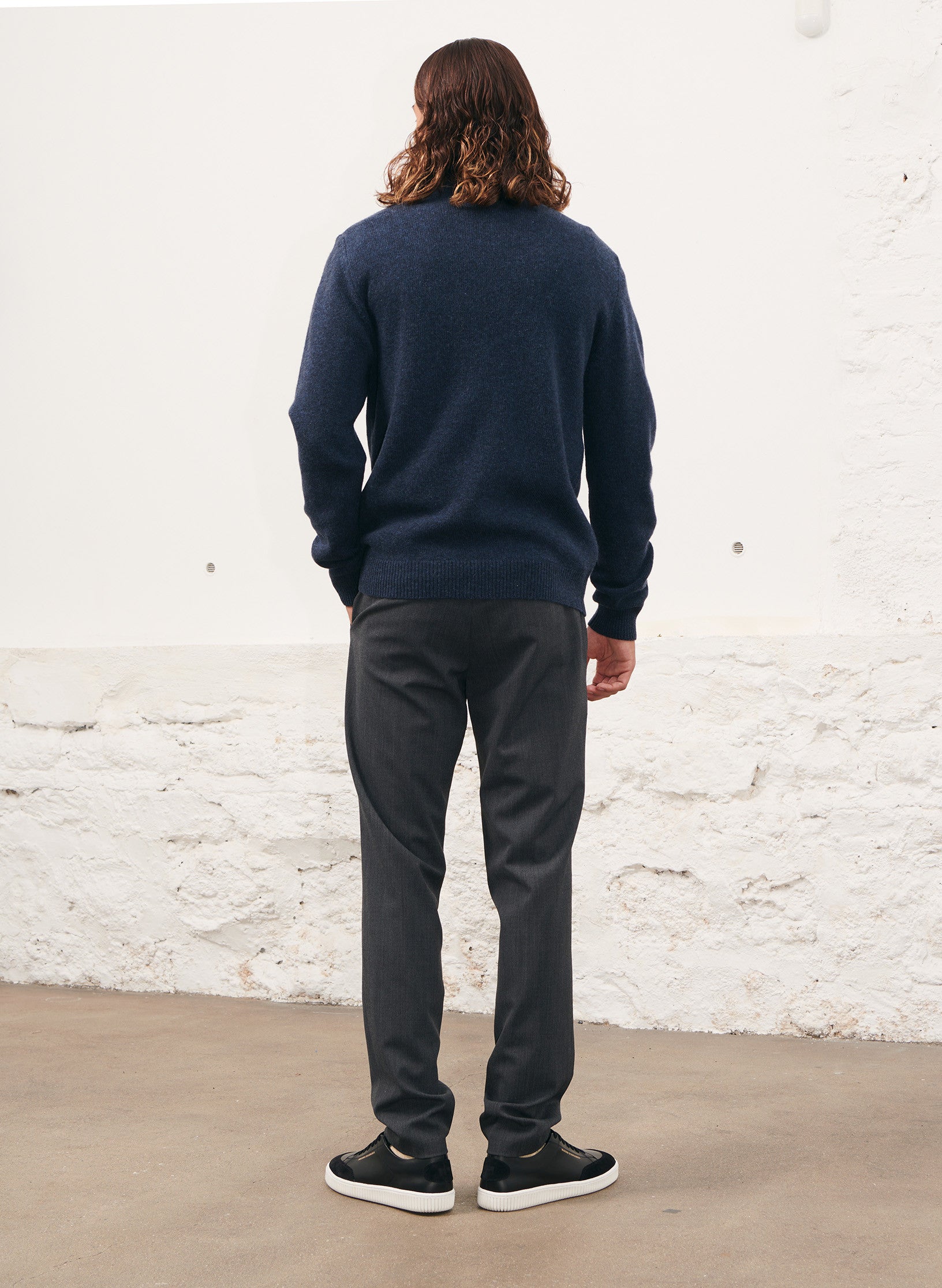 pantalon bi stretch gris homme