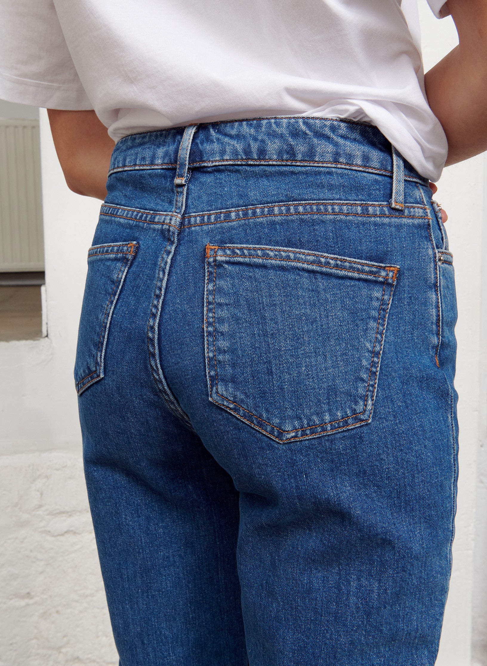 jean mom taille haute femme stone