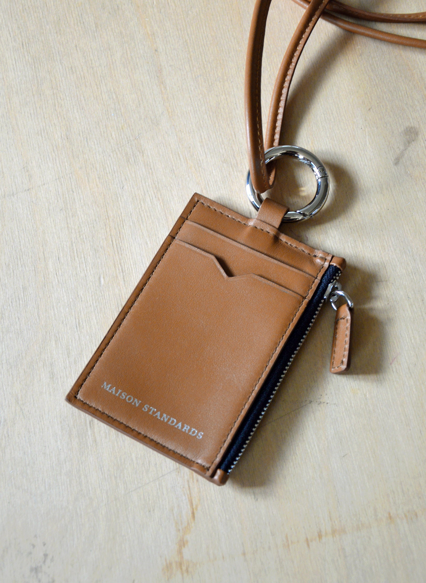 porte carte navigo porte monnaie cuir beige