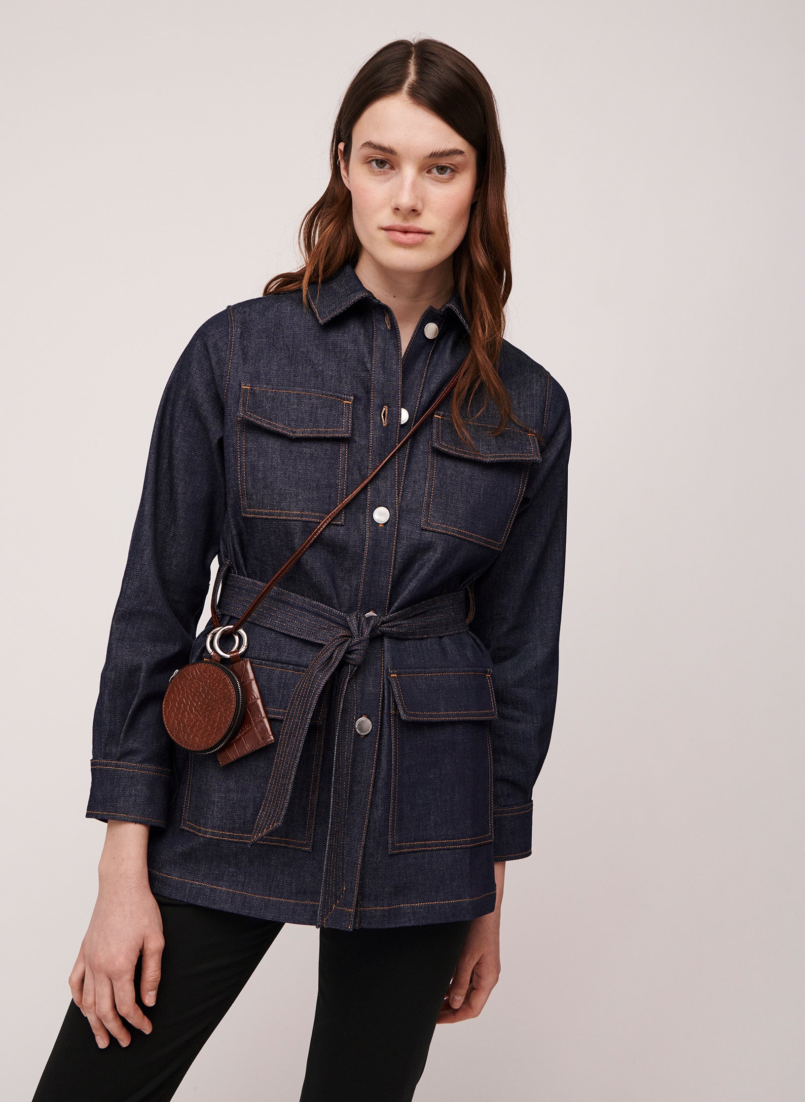 porte monnaie femme cuir marron