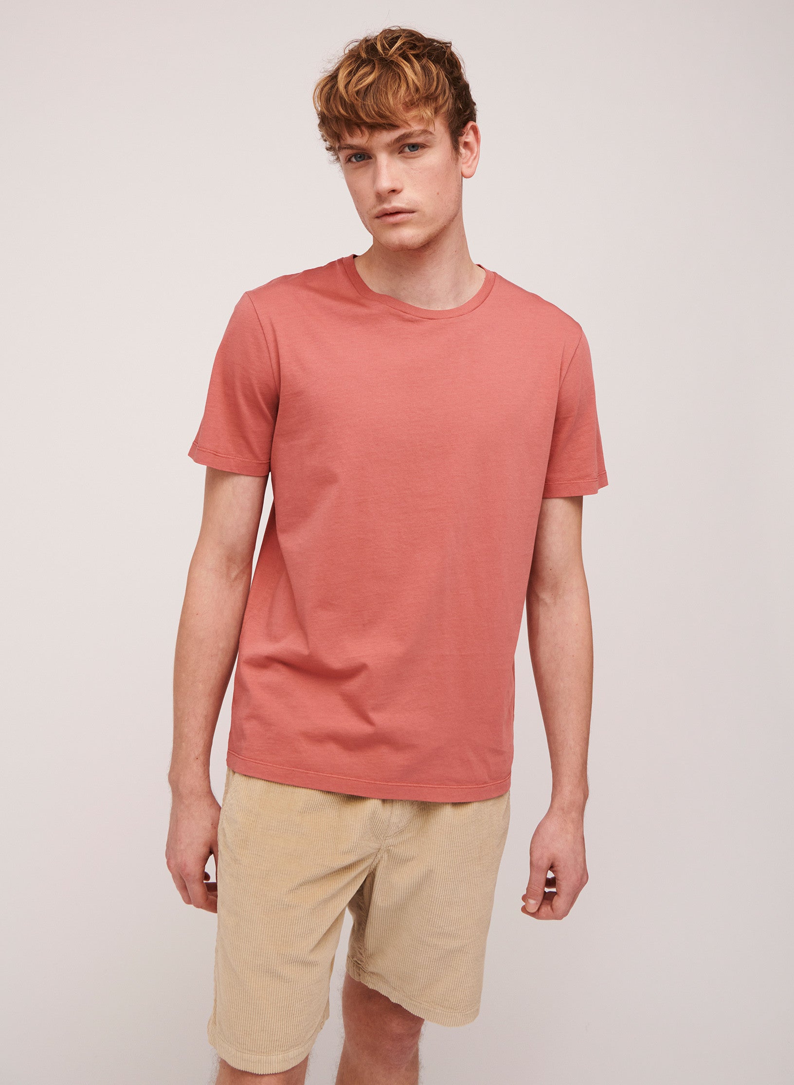 tee shirt coton organique rouge portugal homme manche courte