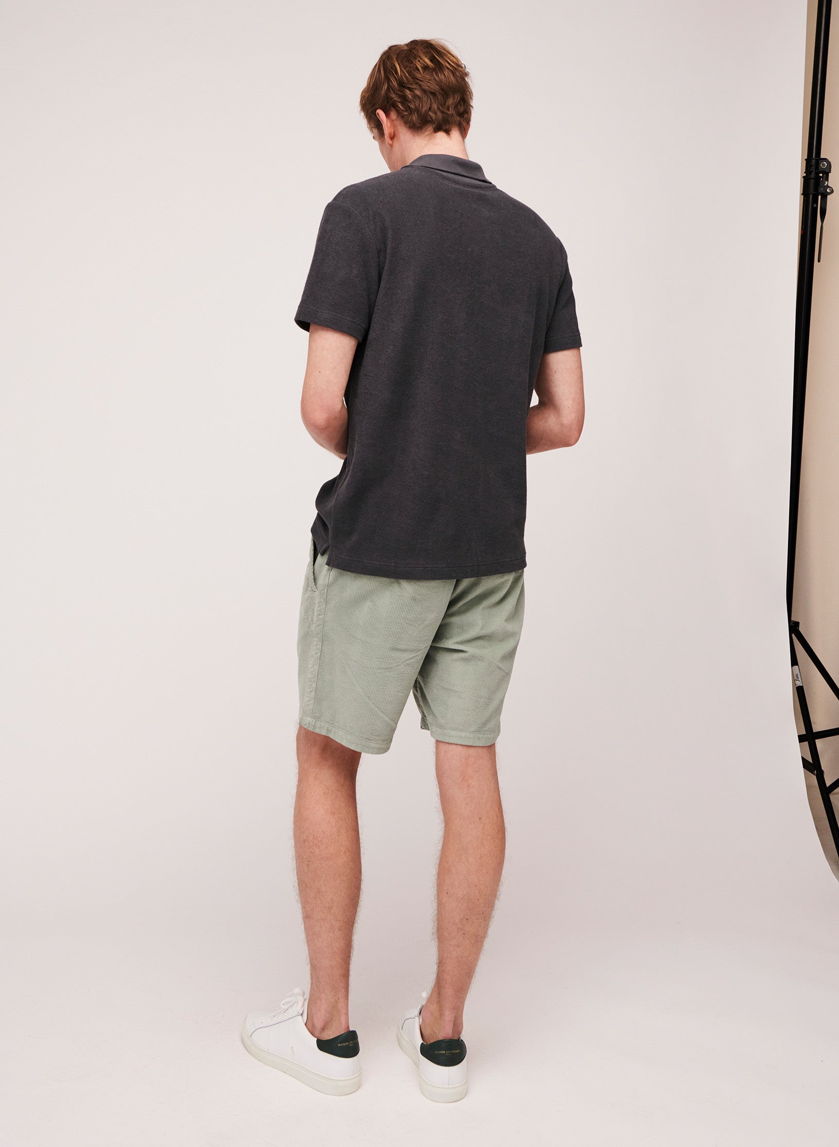 polo eponge homme gris ecoresponsable