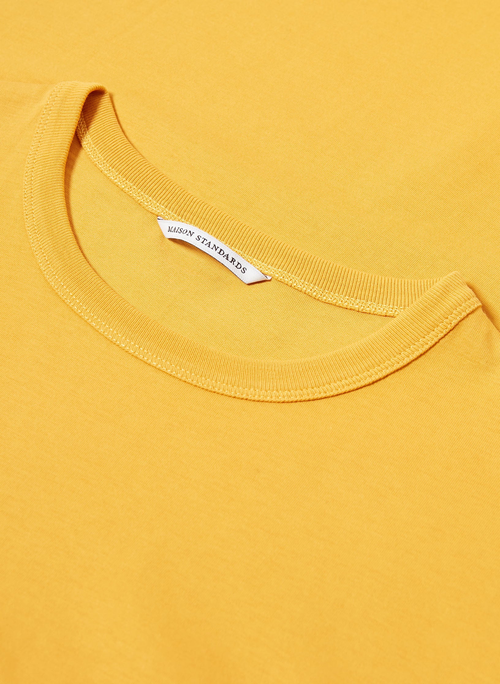 tee shirt coton organique homme jaune