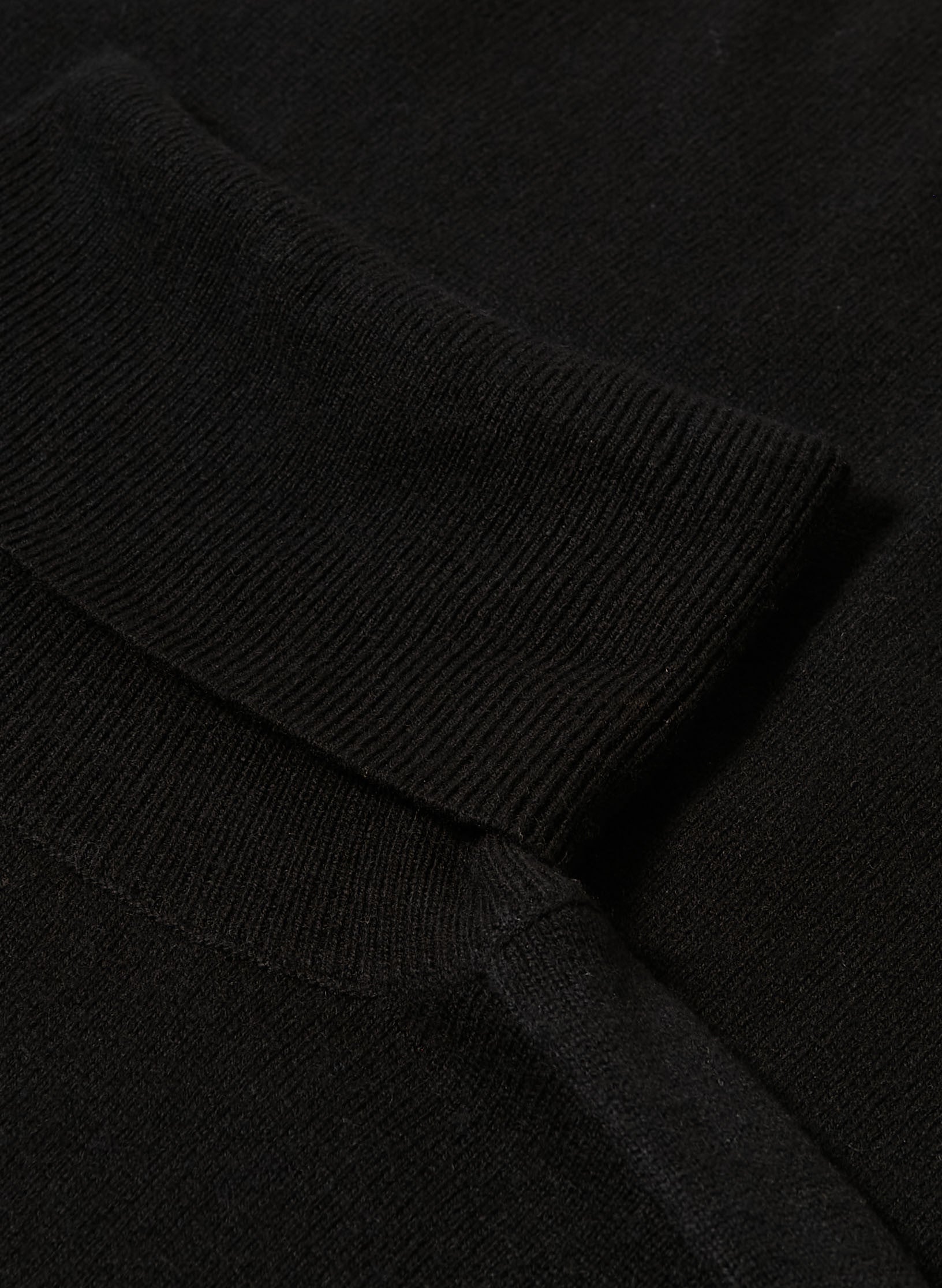 pull col roule cachemire noir homme