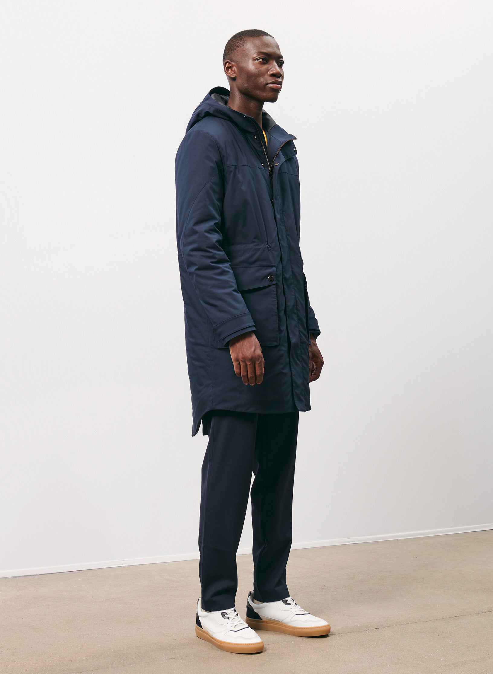 parka longue bleu homme europe