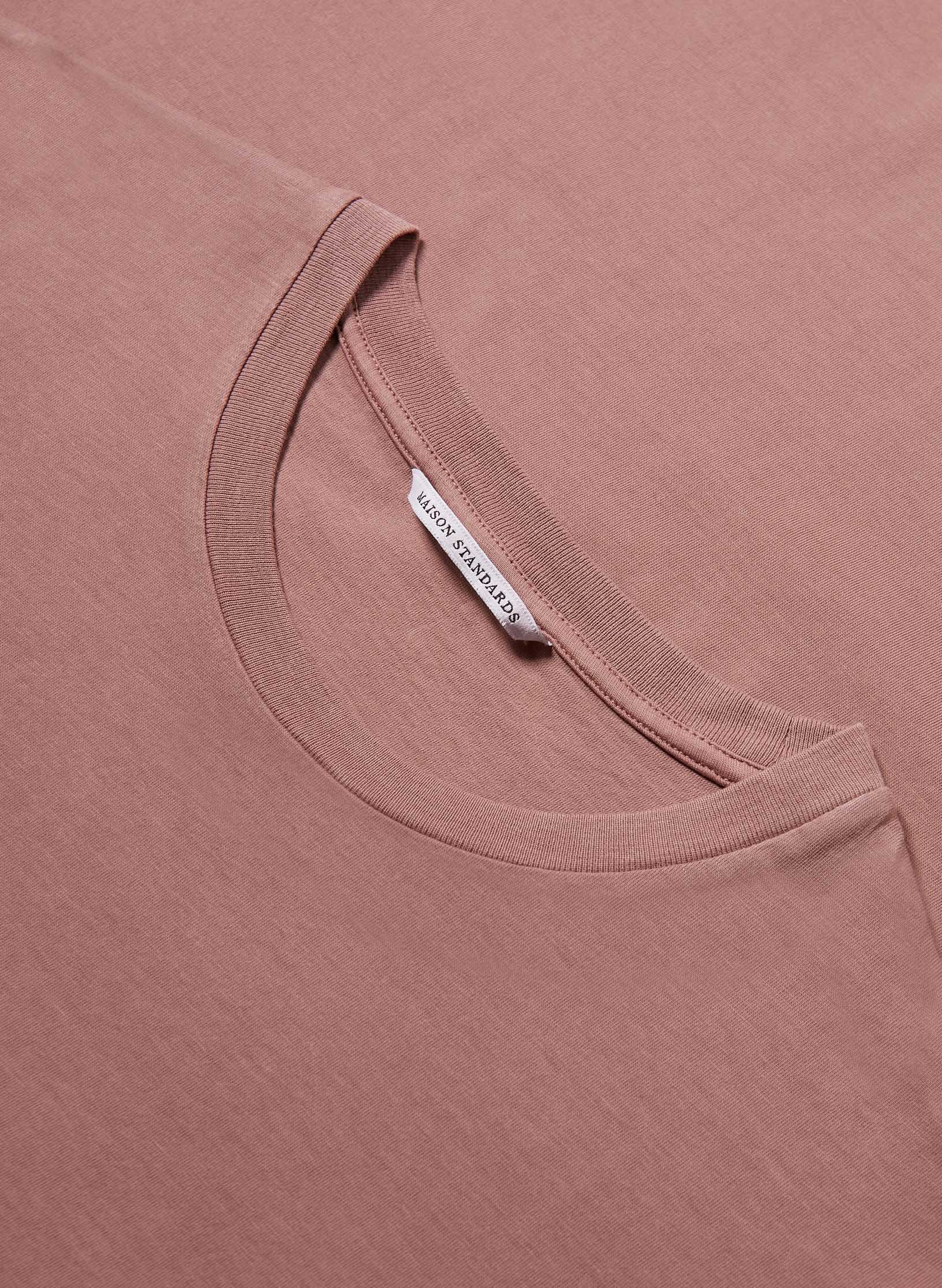tee shirt coton organique rose homme