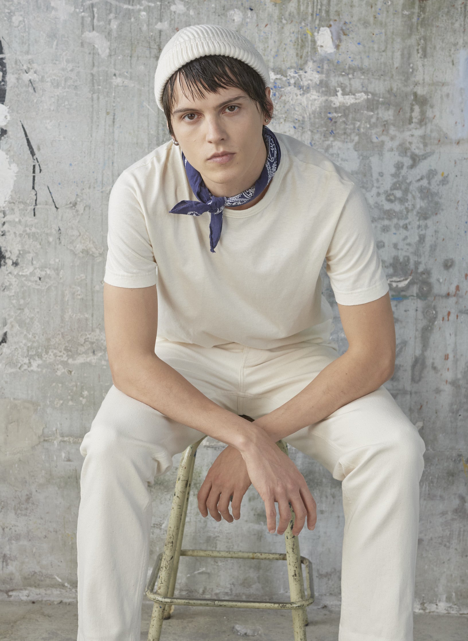 tee shirt lin ecru homme