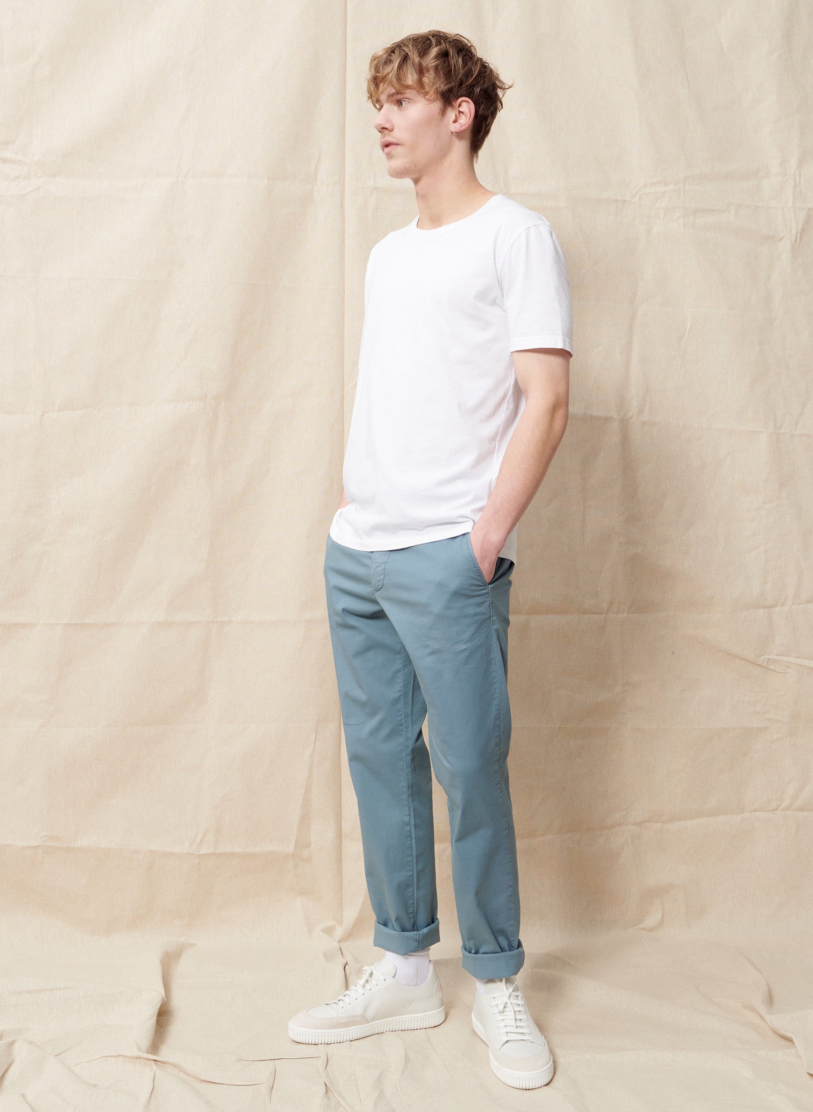 chino light bleu homme