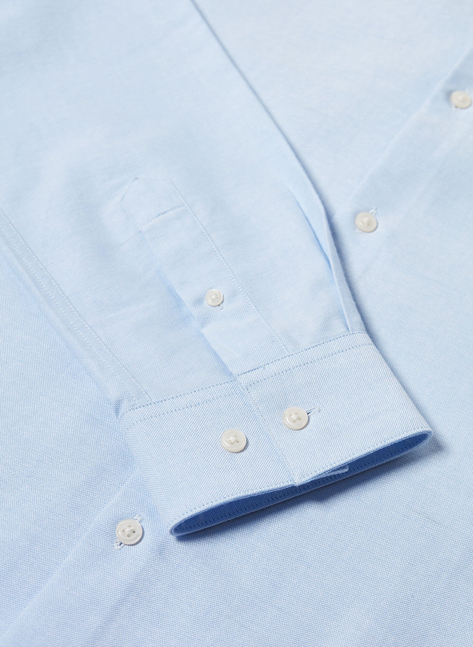 chemise oxford ajustee bleu homme