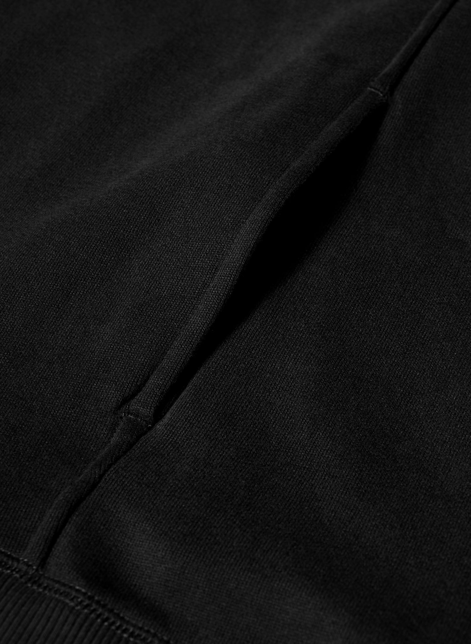 hoodie noir homme coton