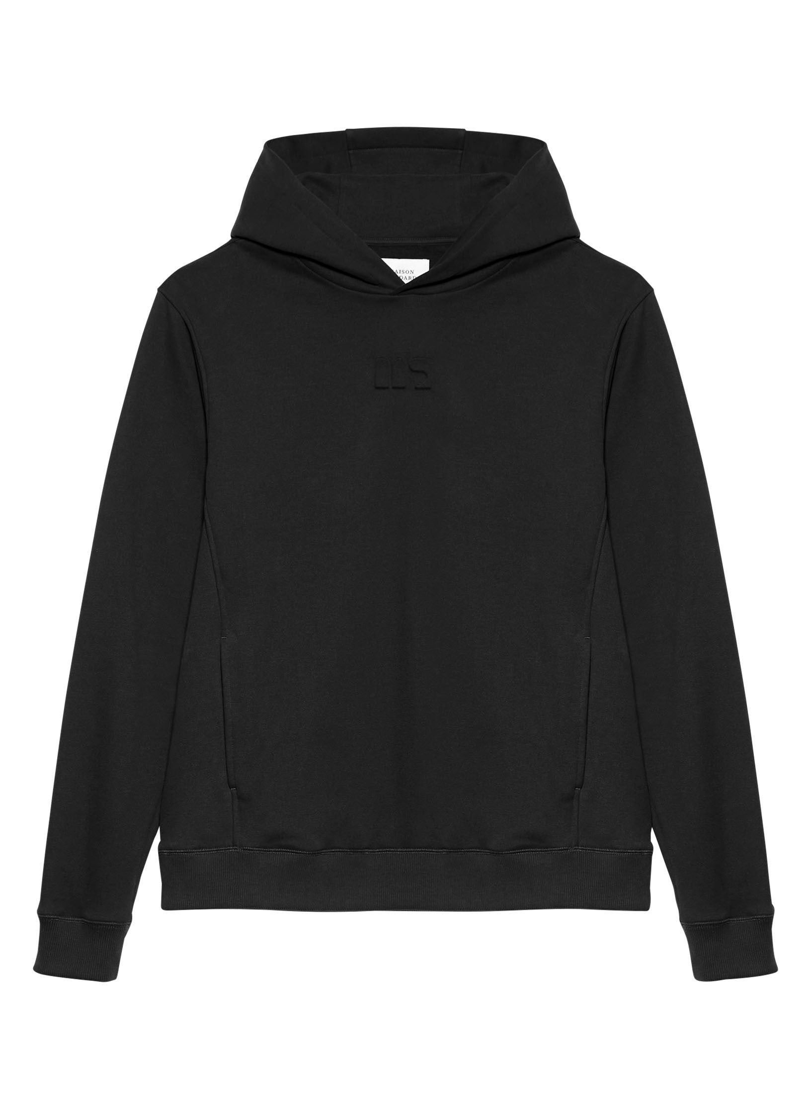 hoodie noir homme coton