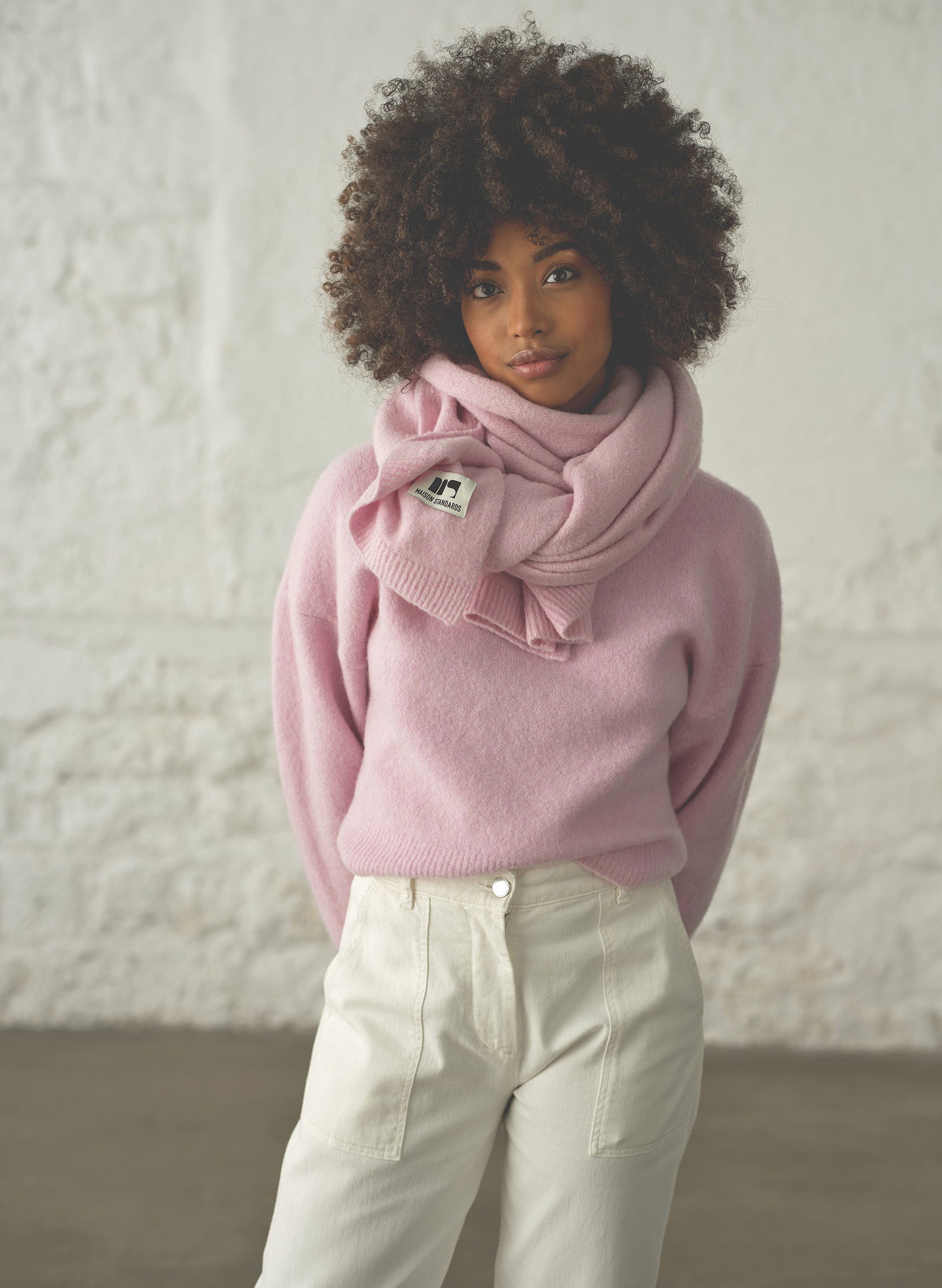 grande echarpe laine et fils