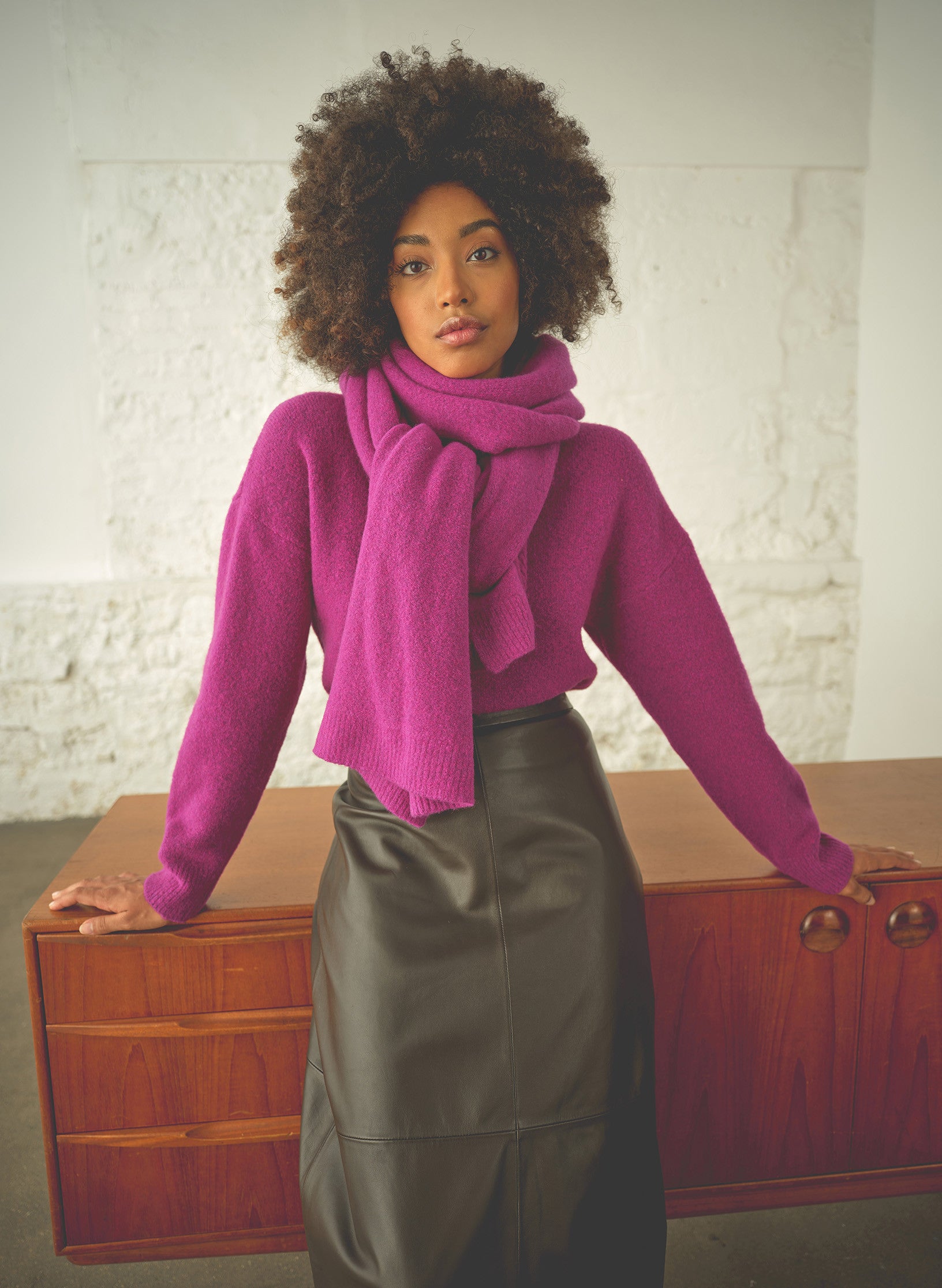 grande echarpe laine et fils 1