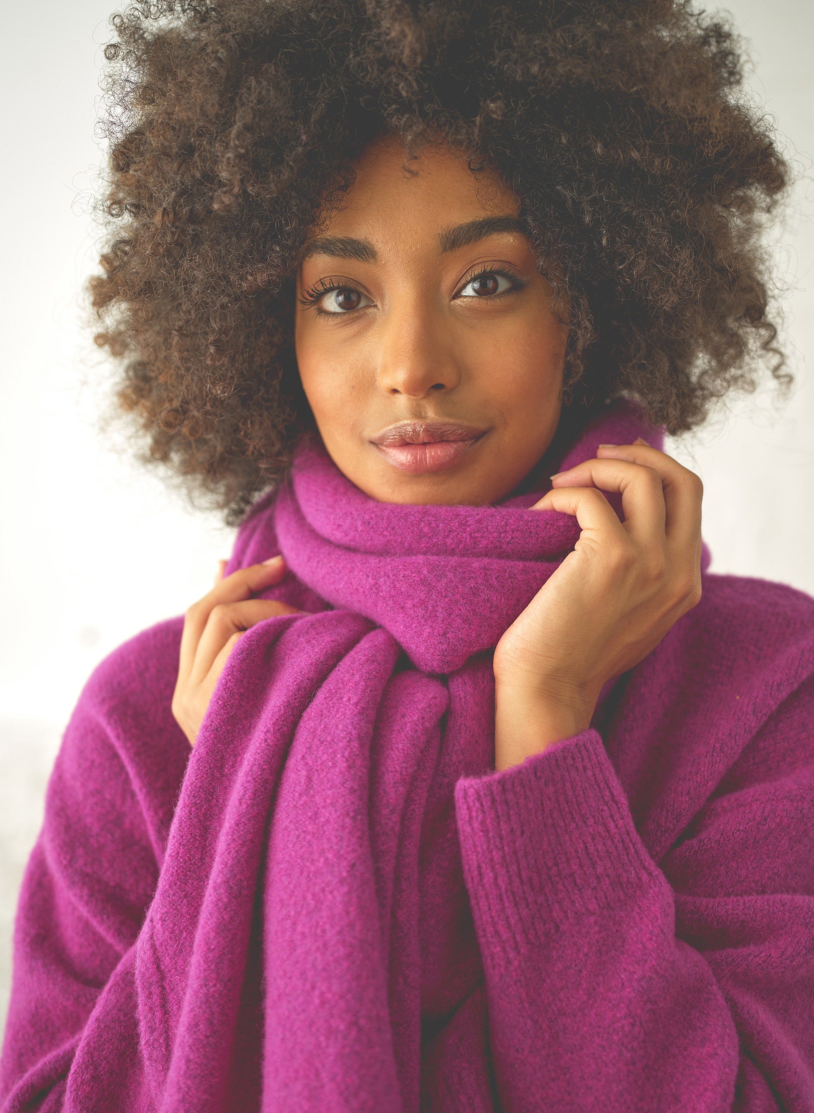 grande echarpe laine et fils 1