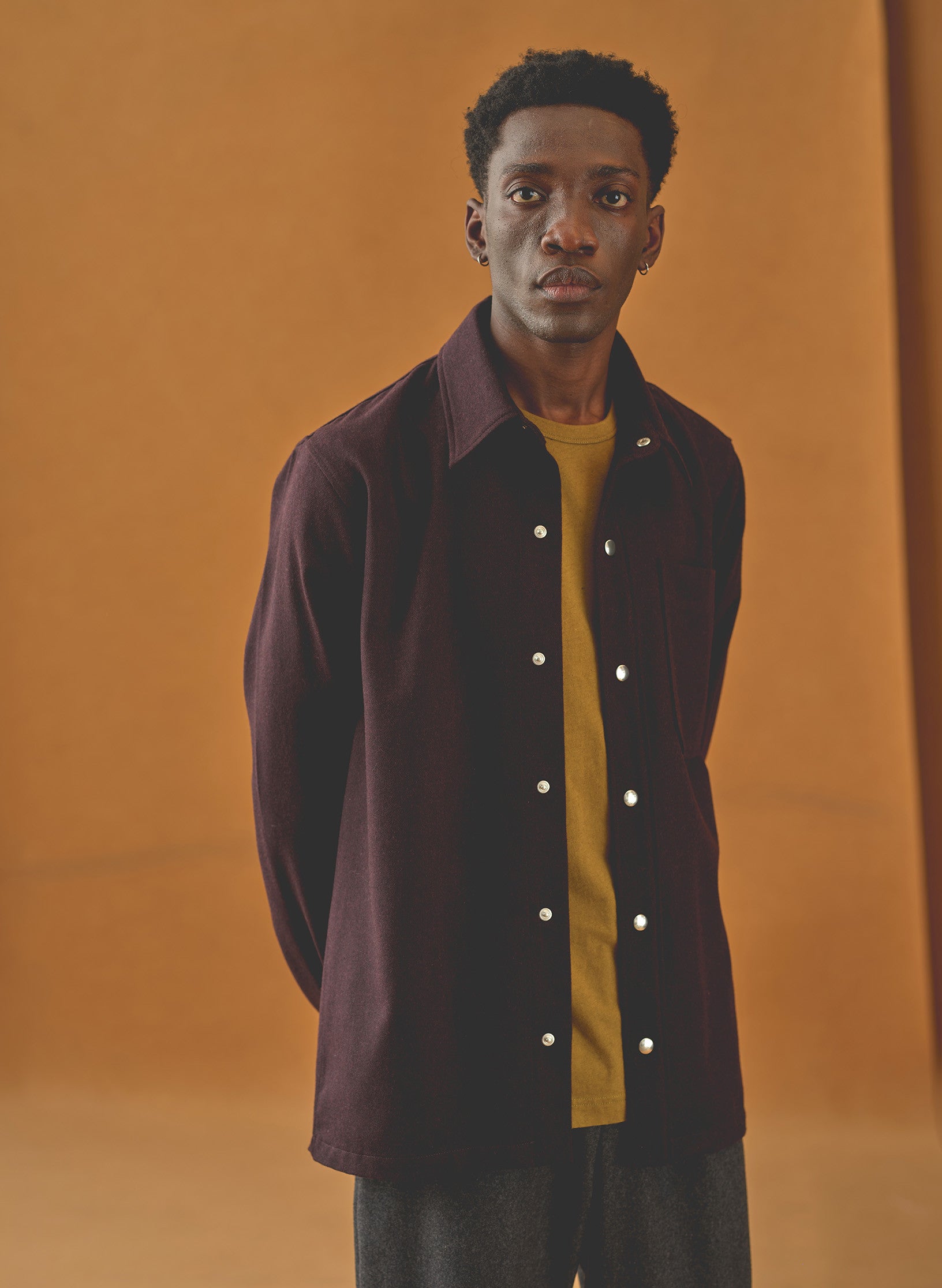 surchemise flanelle bordeaux homme