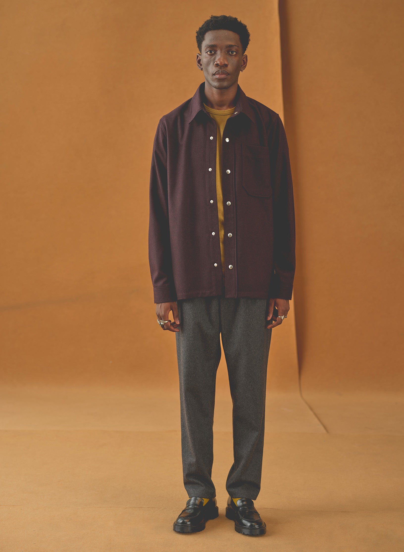 surchemise flanelle bordeaux homme