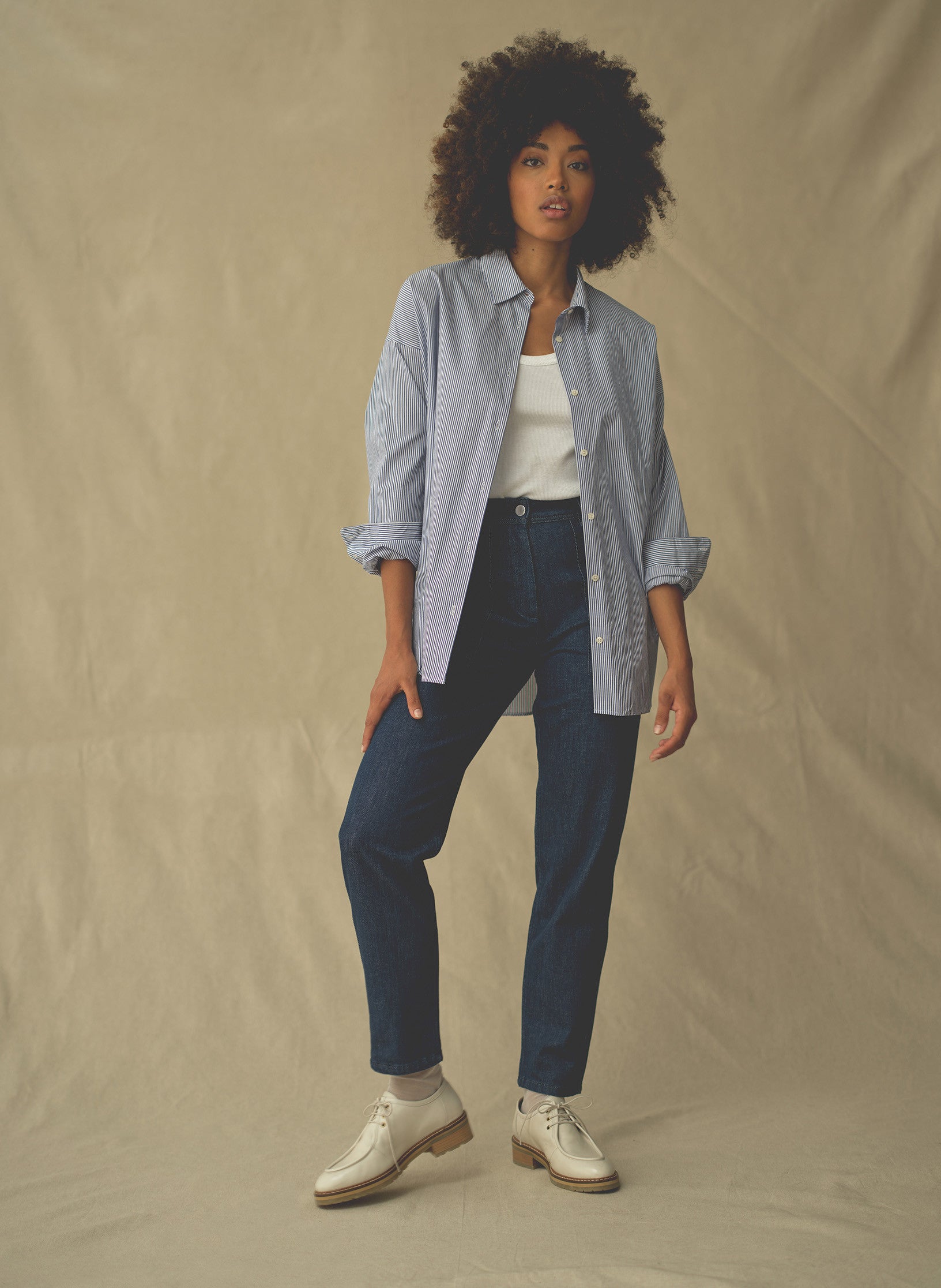 pantalon worker denim brut femme