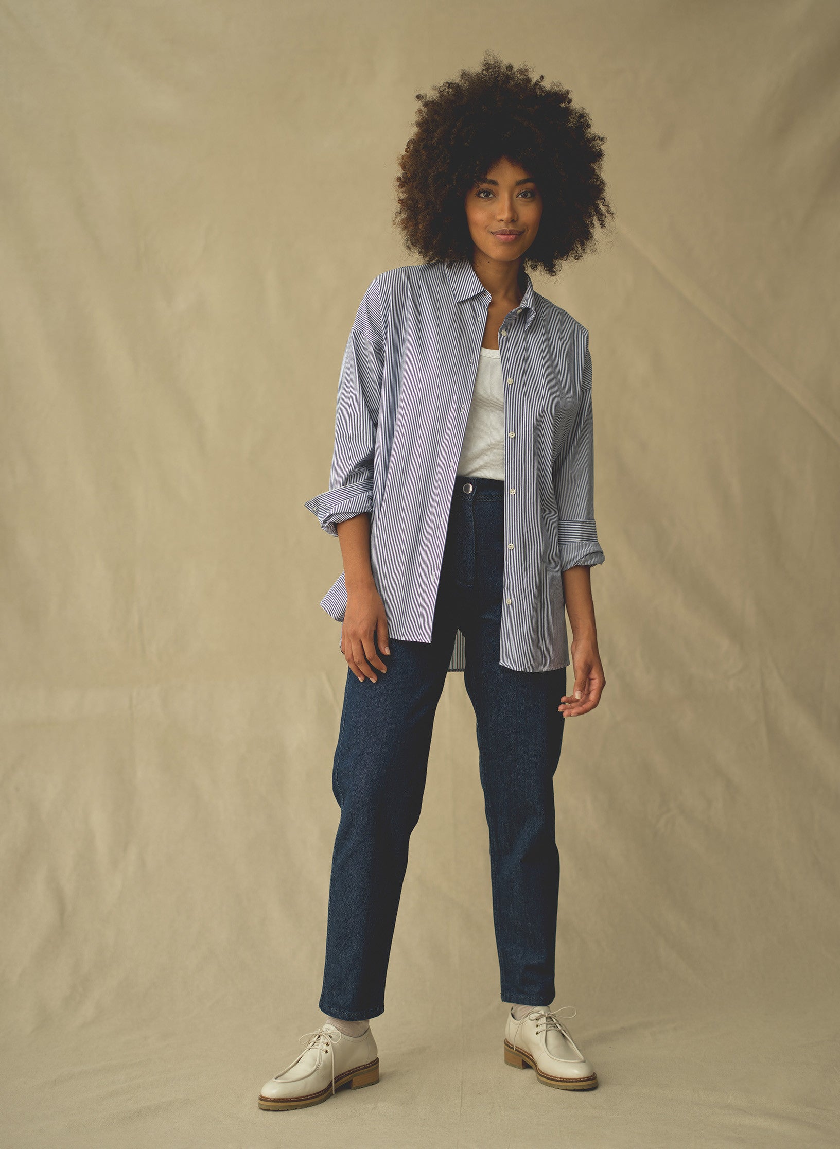 pantalon worker denim brut femme