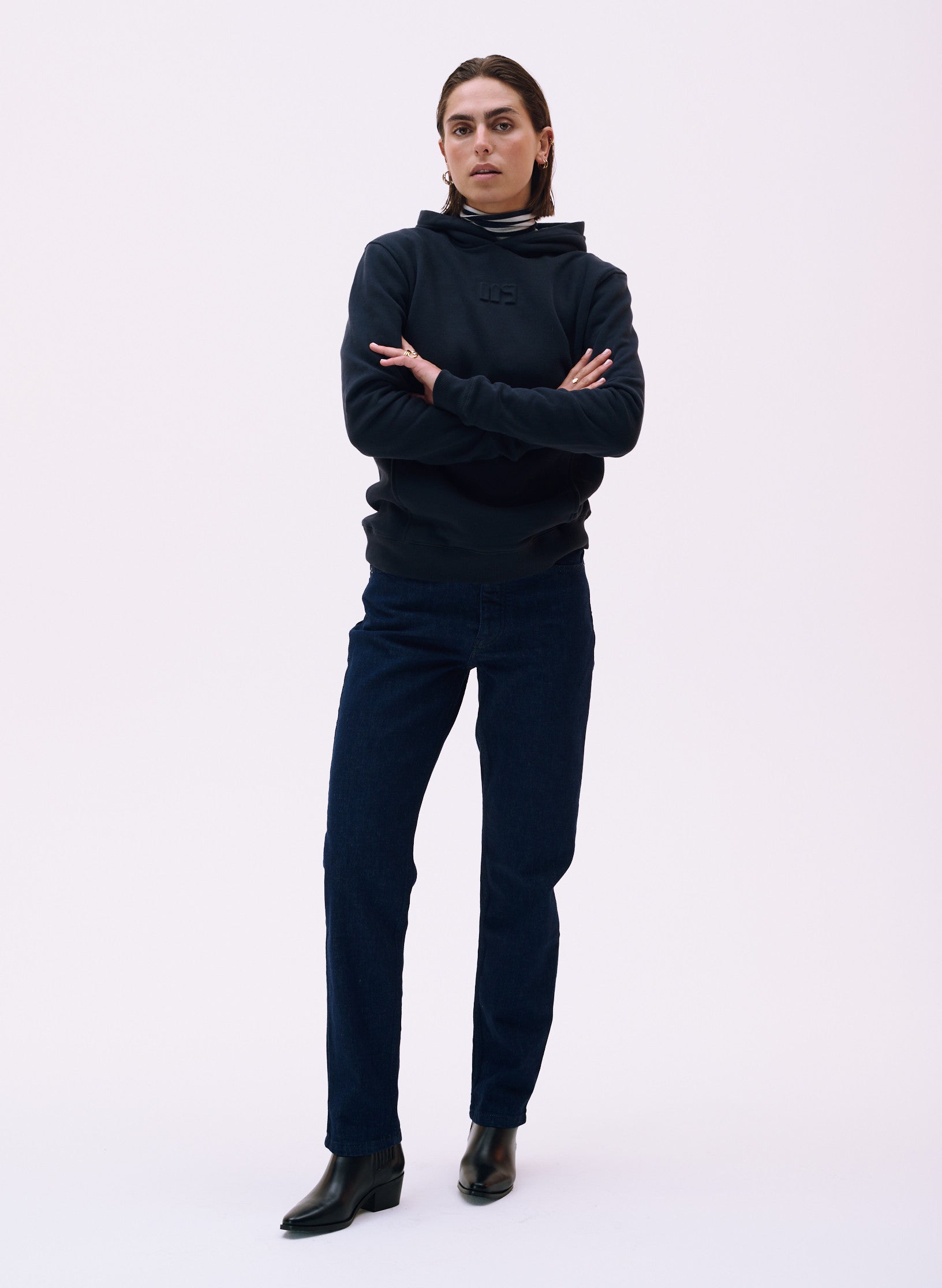 jean loose droit brut rince homme