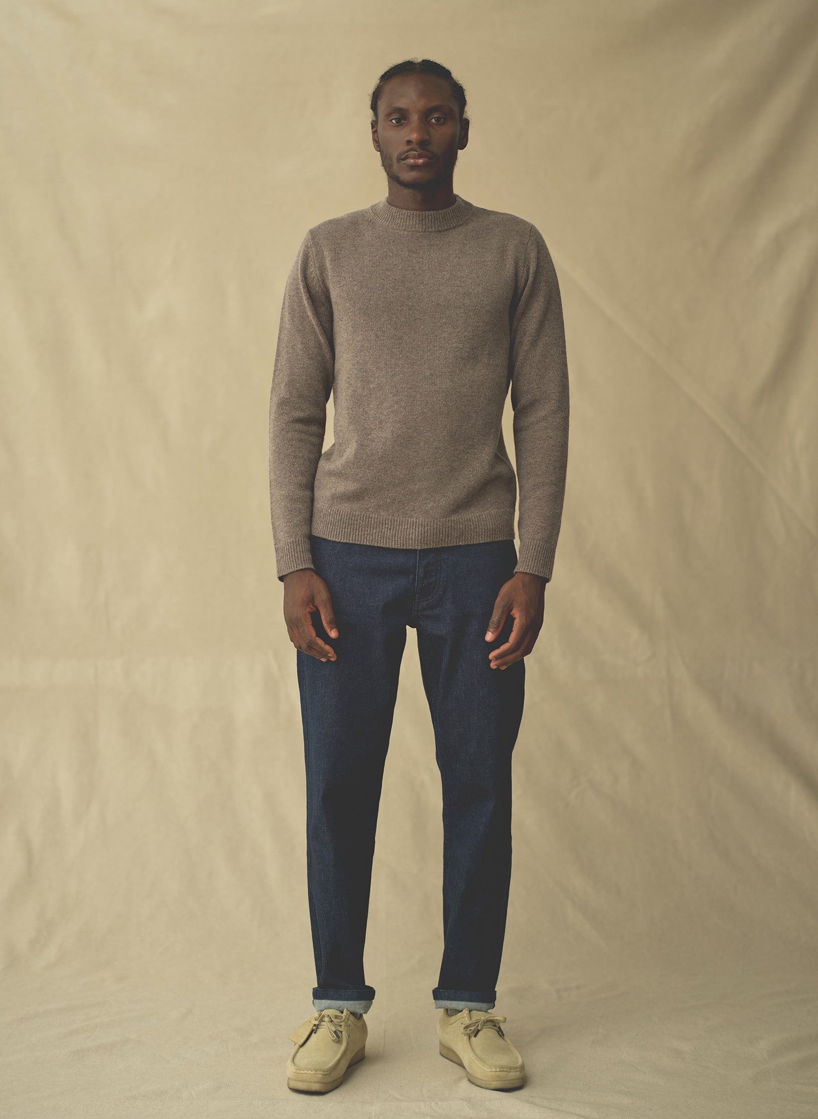 jean loose droit brut rince homme