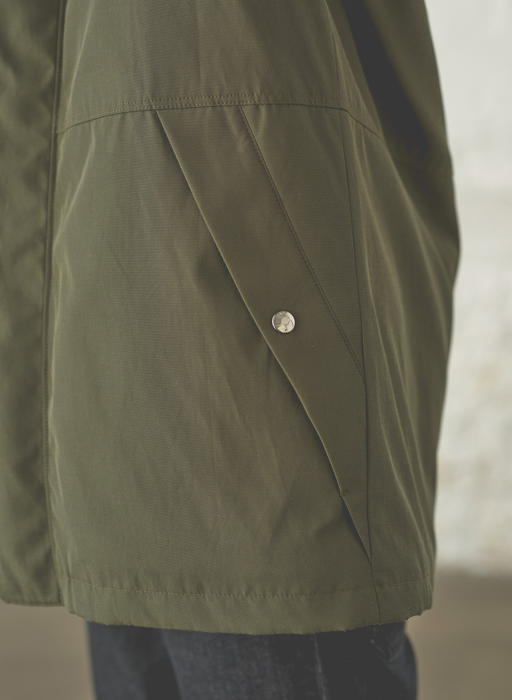 parka kaki deperlante homme