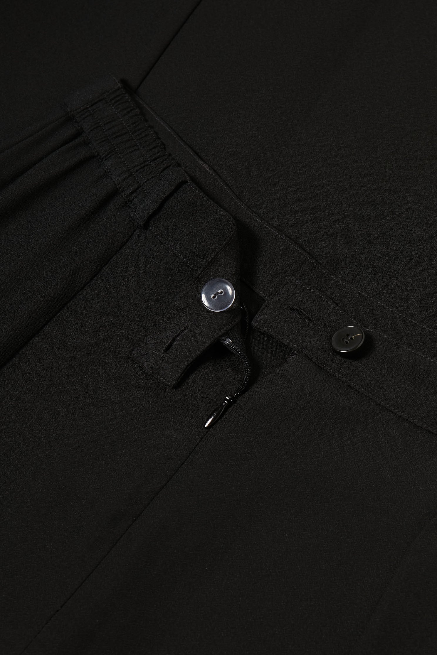 jupe evasee crepe noir femme