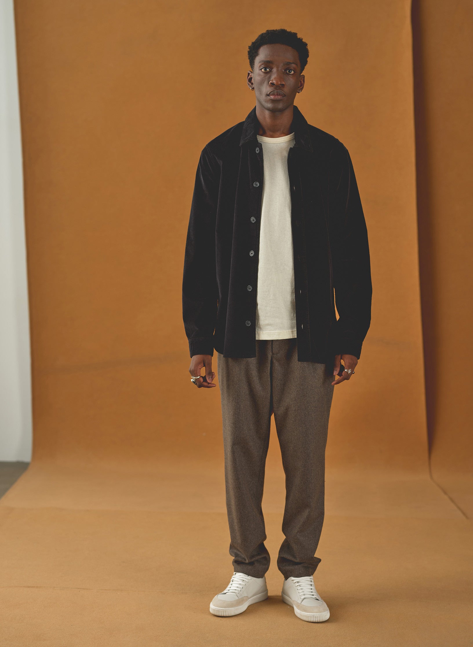 surchemise velours noire homme