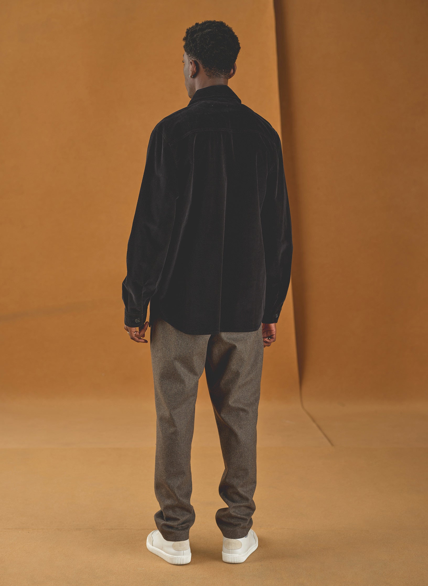 surchemise velours noire homme