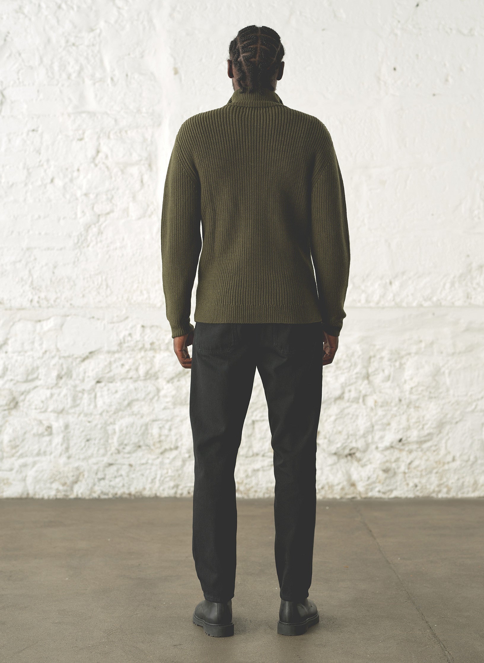 jean loose droit noir homme