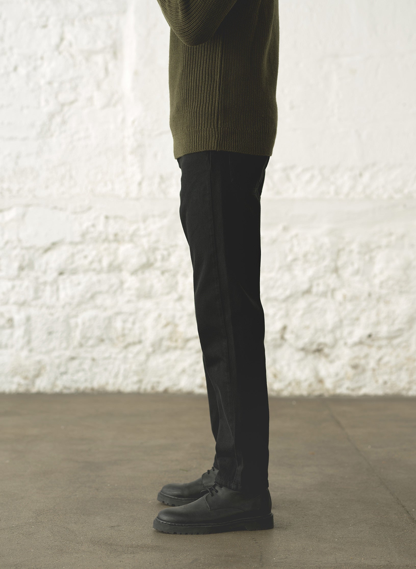 jean loose droit noir homme