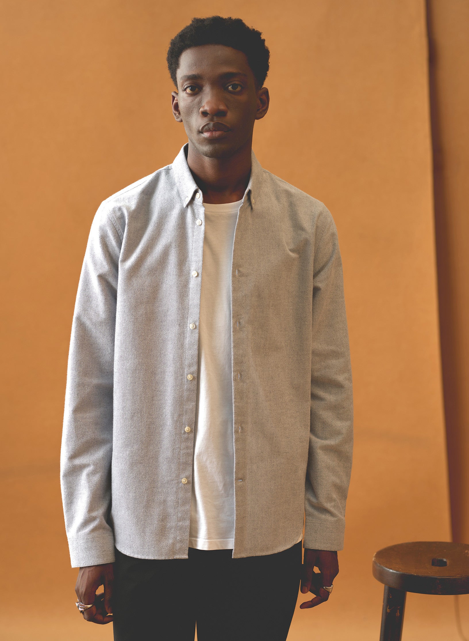 Chemise Flanelle Col Boutonne