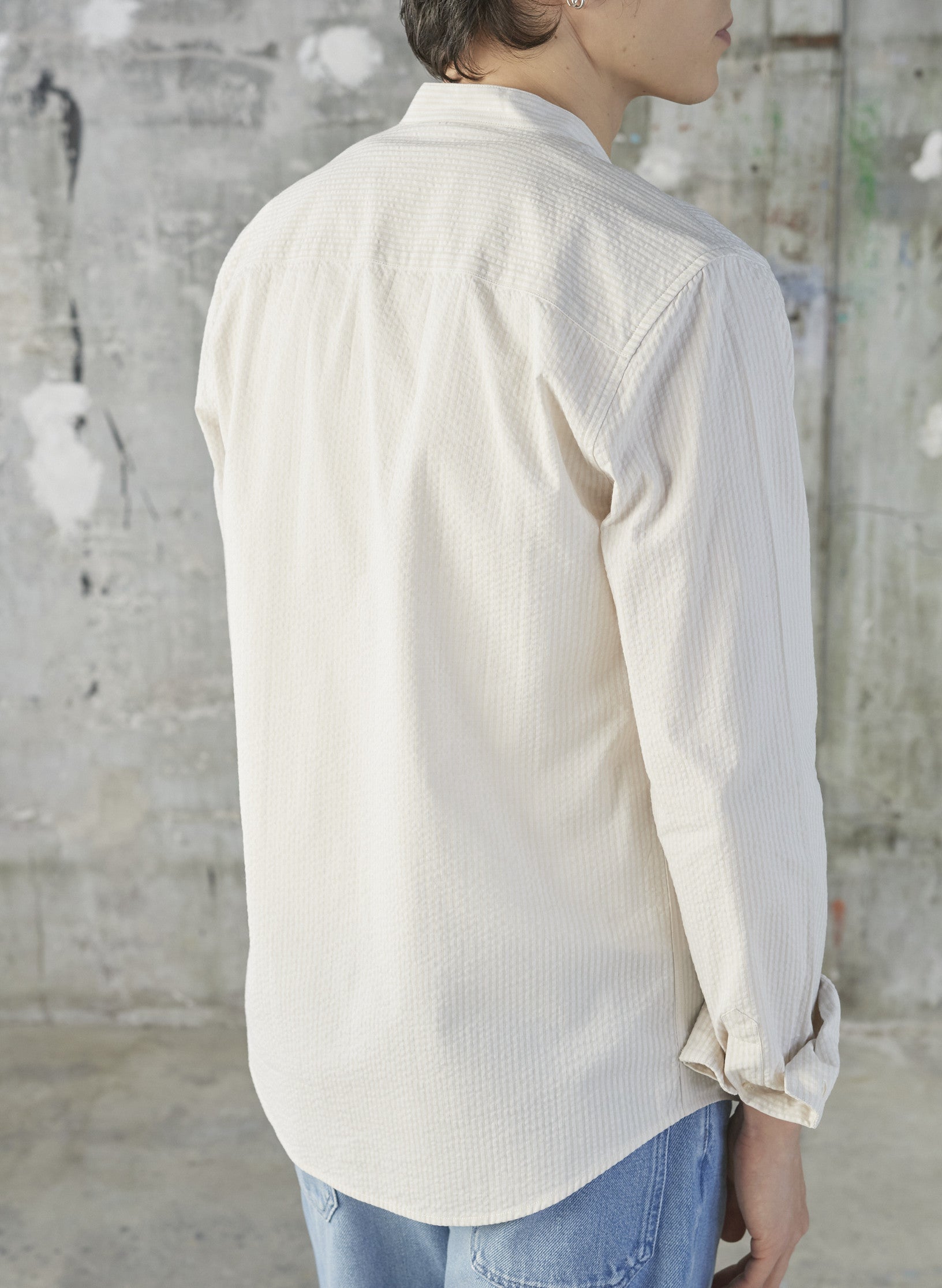 chemise col mao seersucker 3