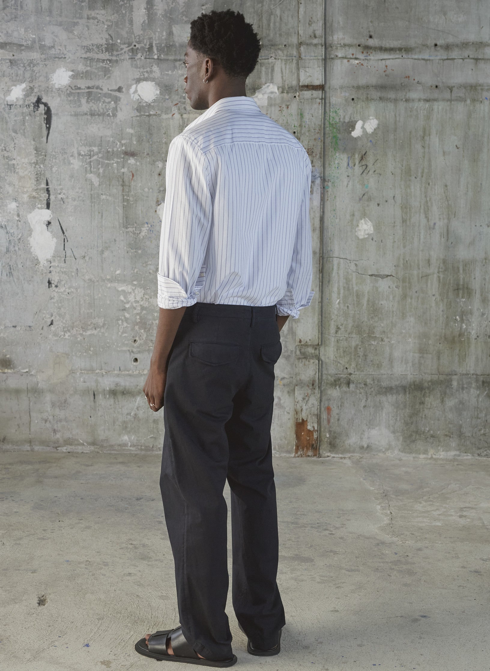 chemise rayure tissee