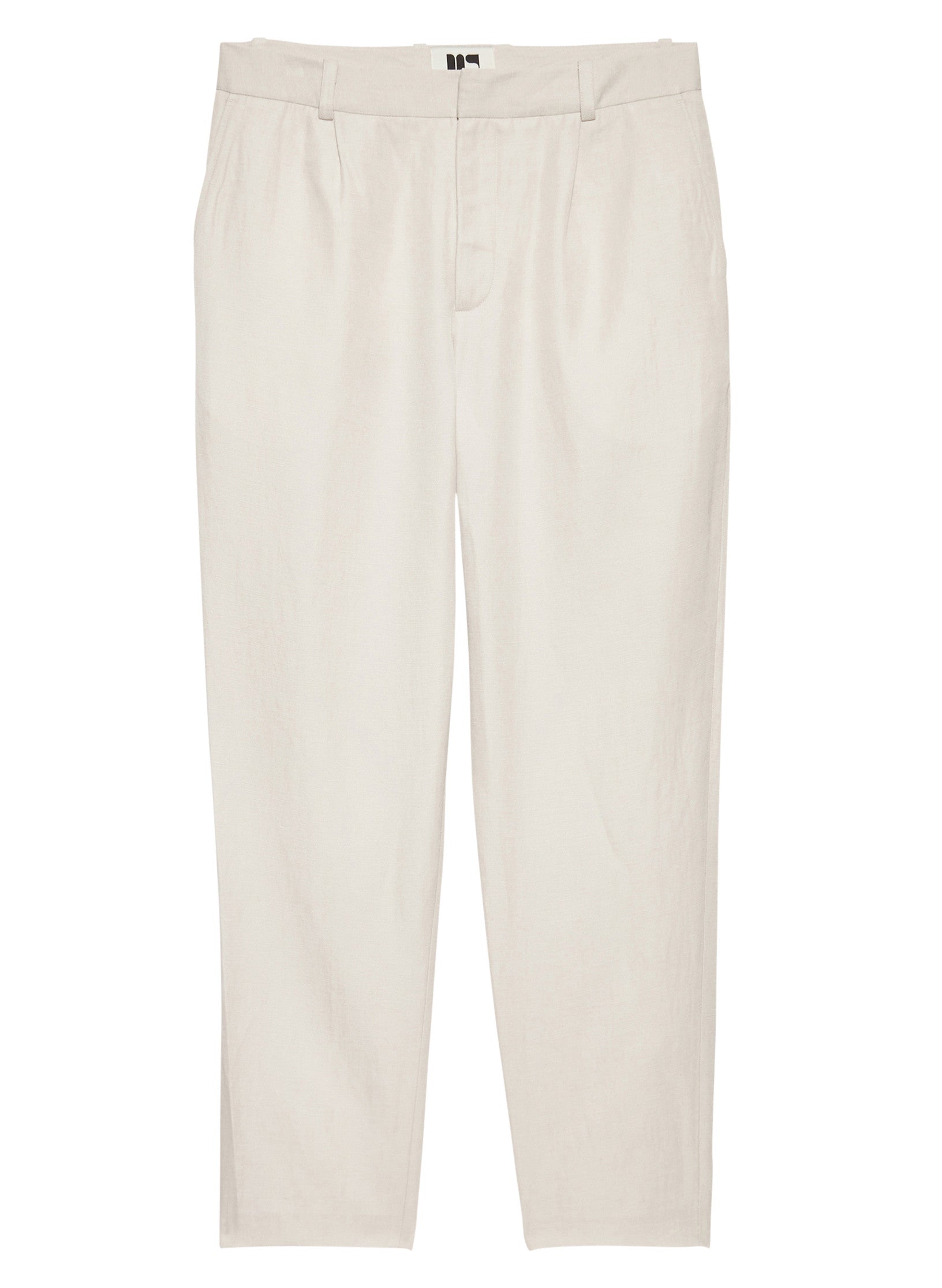 pantalon loose coton lin