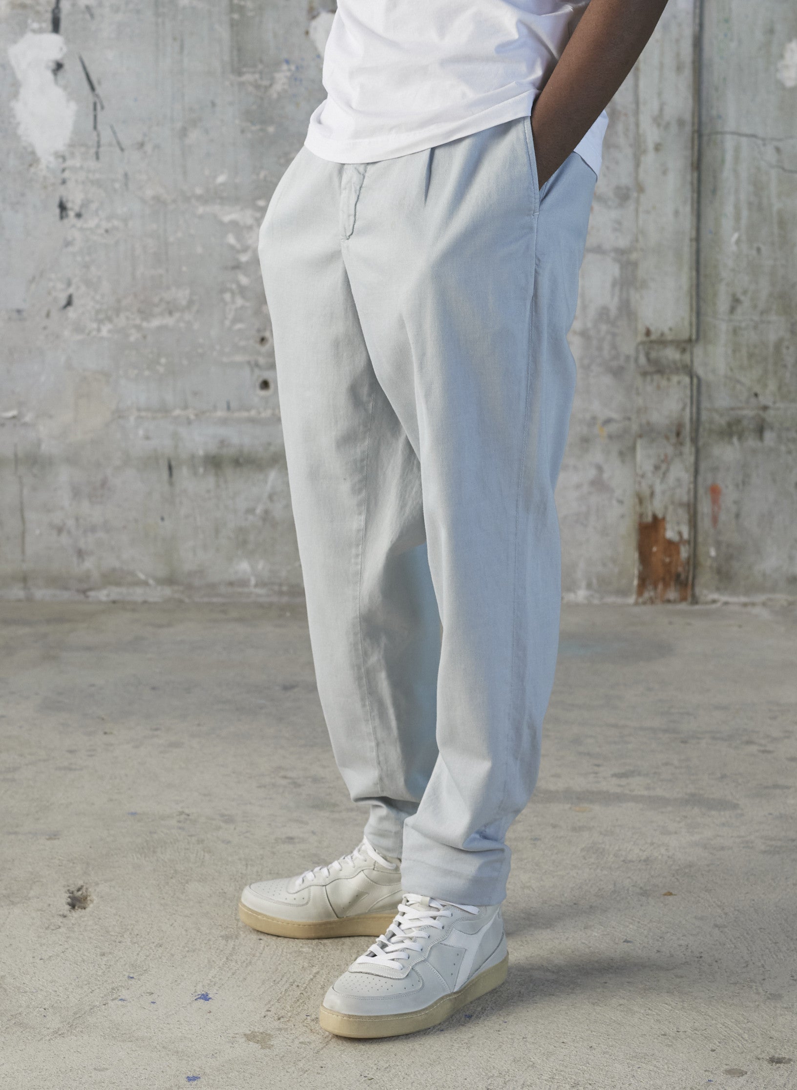 pantalon loose coton lyocell 1