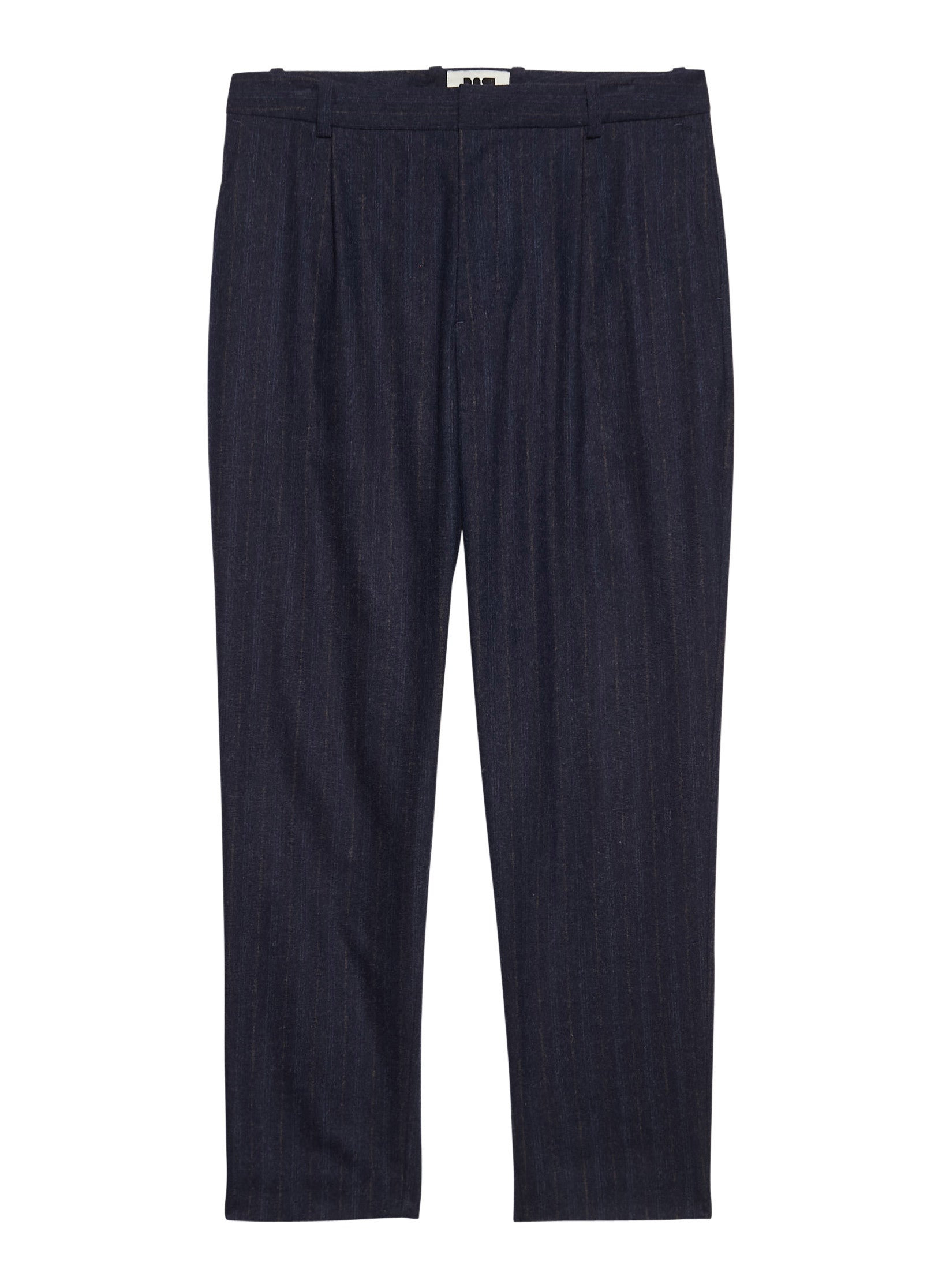 pantalon carotte flanelle raye bleu homme femme unisexe