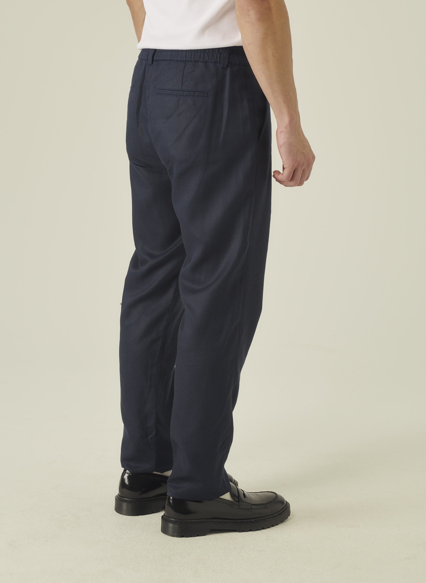 pantalon droit lin lyocell