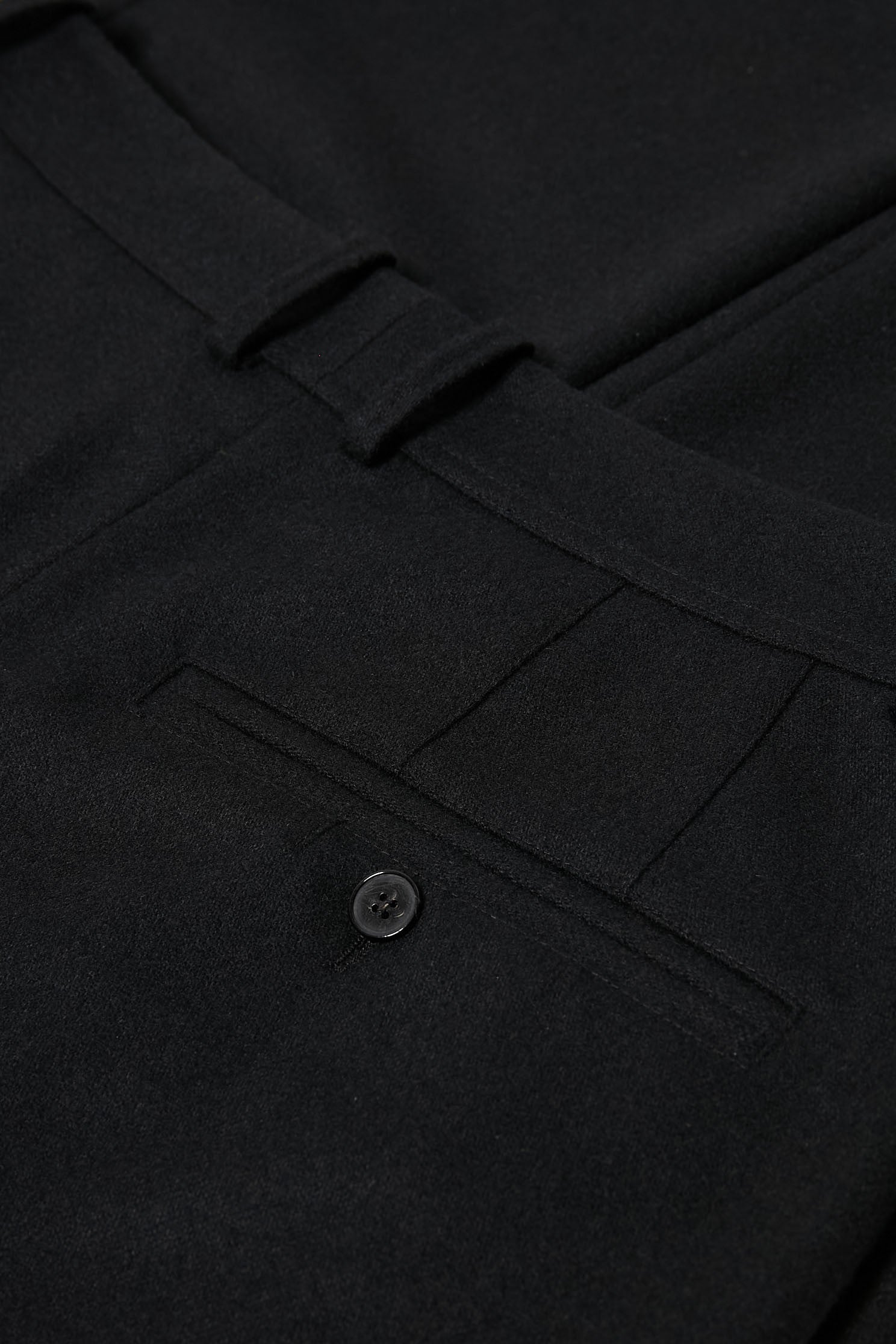 pantalon loose flanelle pinces noir homme femme unisexe