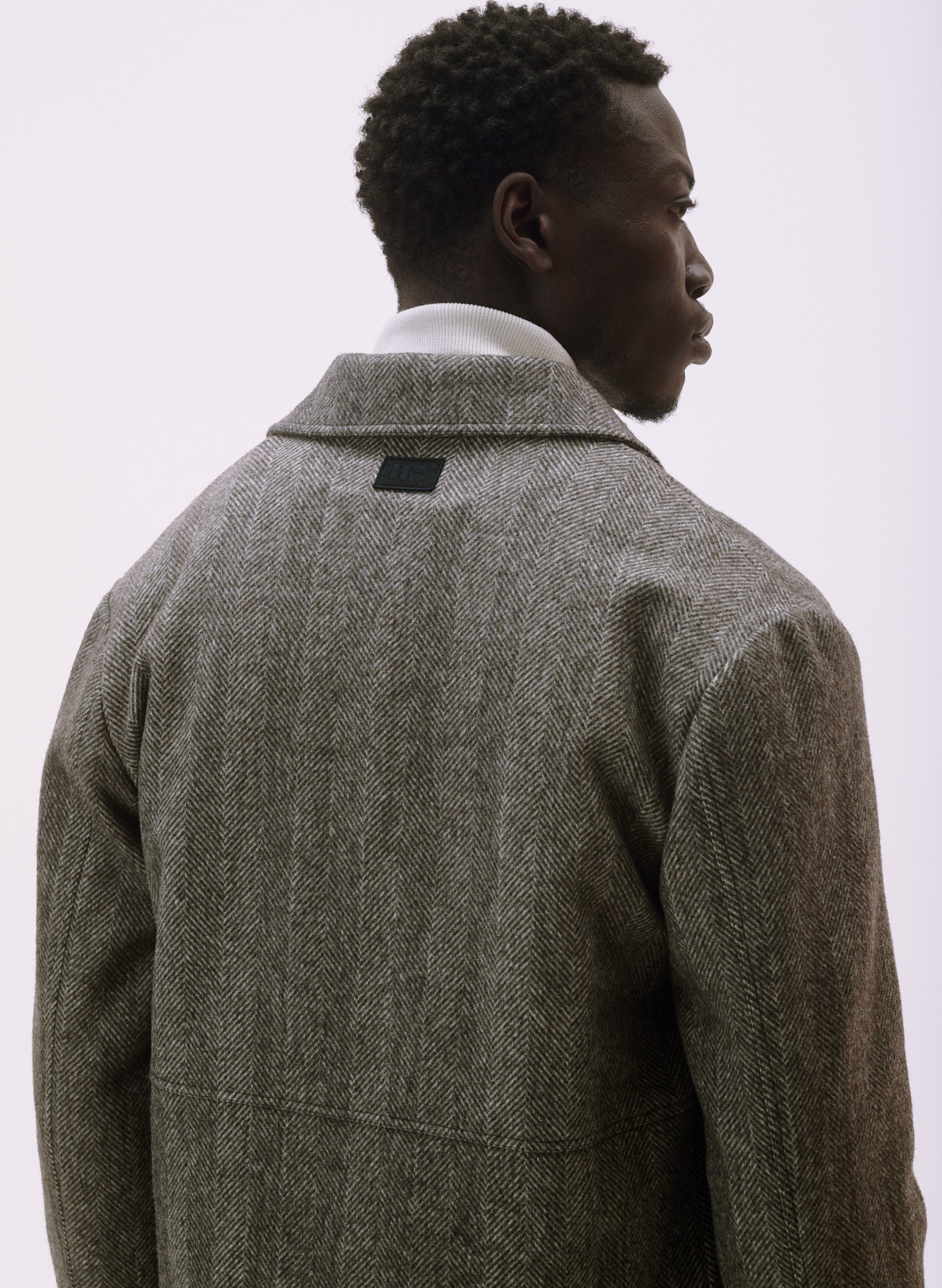 blouson chevron marron homme femme unisexe