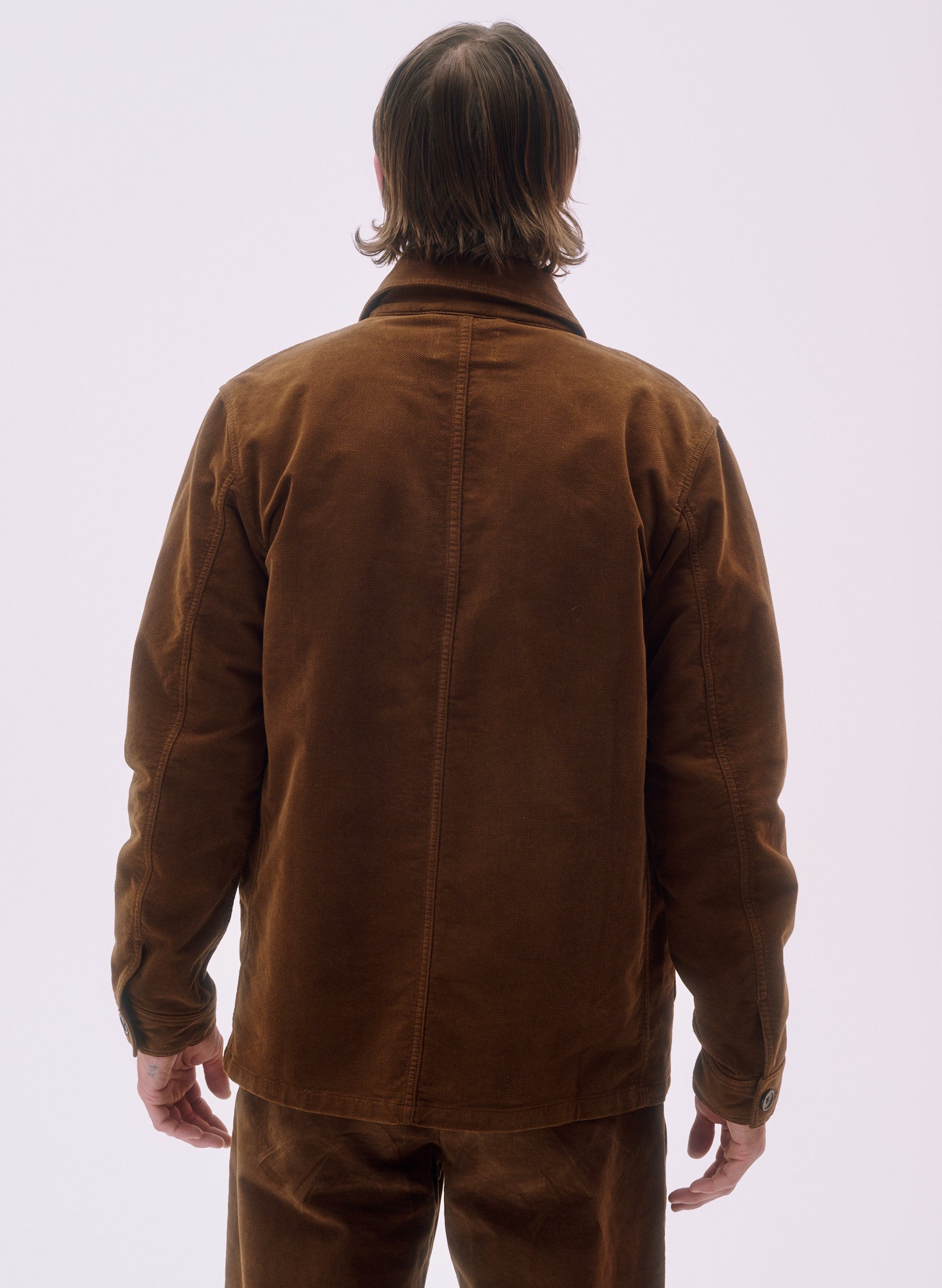 veste peintre velours marron homme femme oekotex