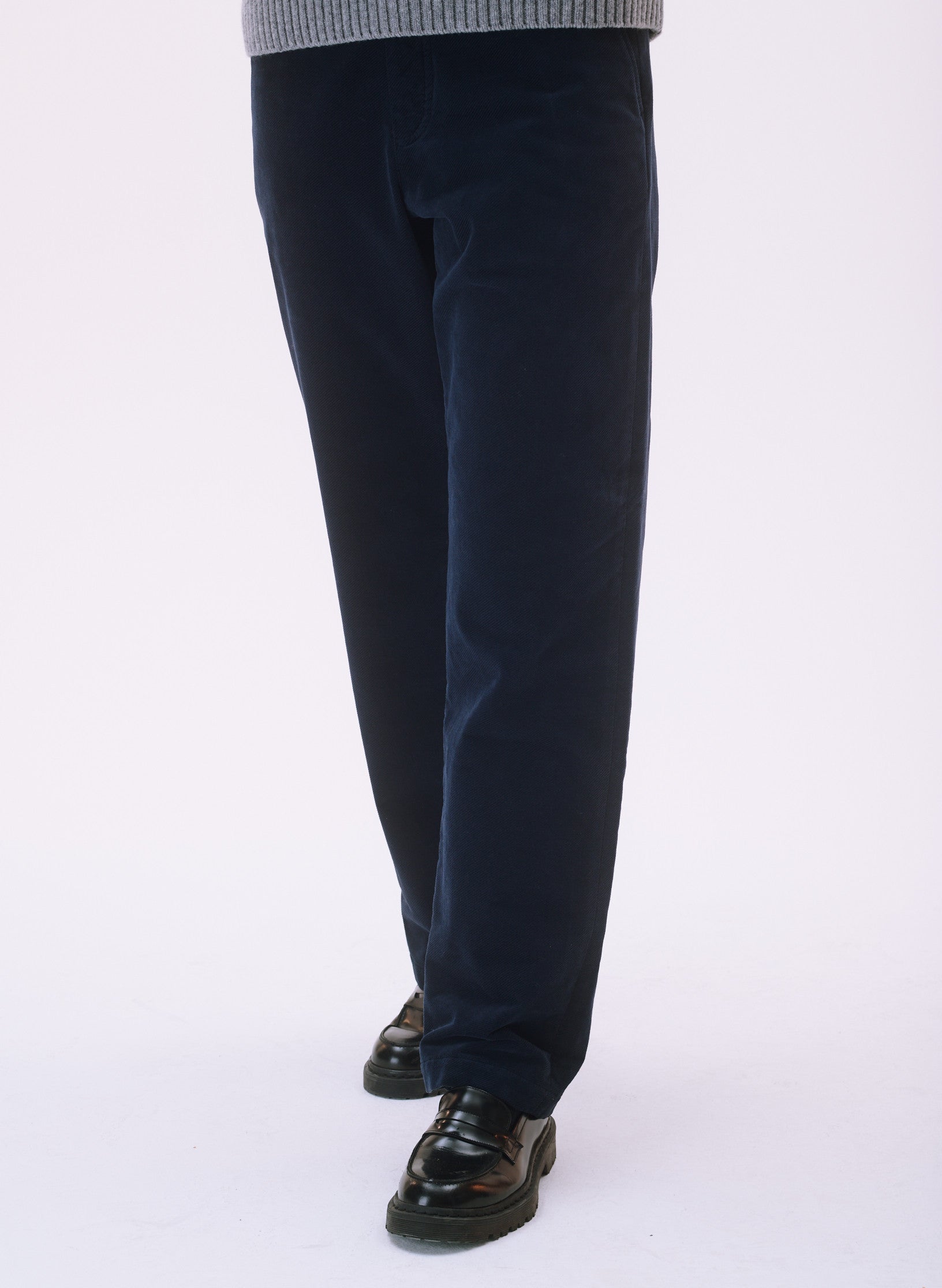 pantalon large velours homme femme unisexe bleu