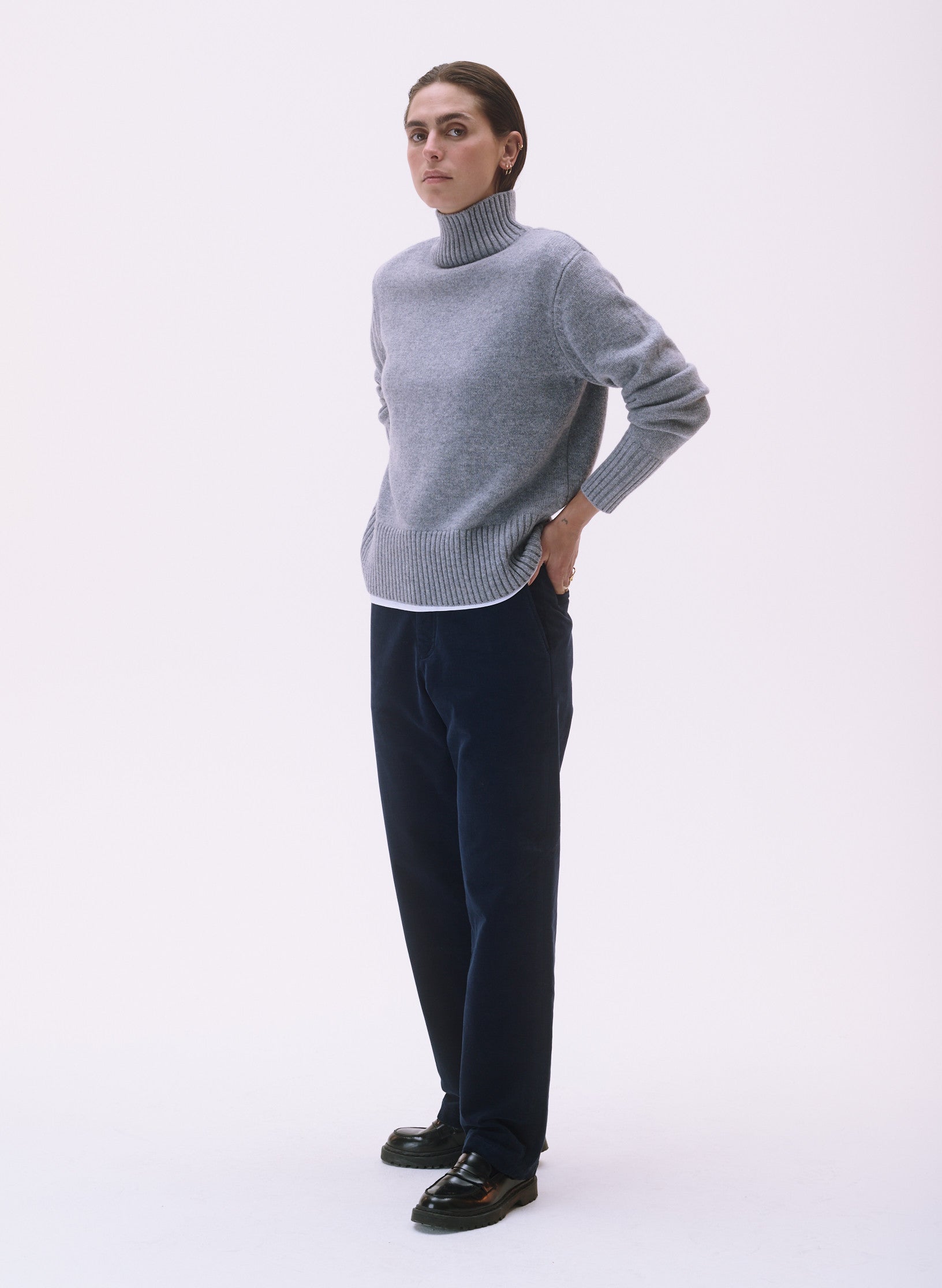 pantalon large velours homme femme unisexe bleu