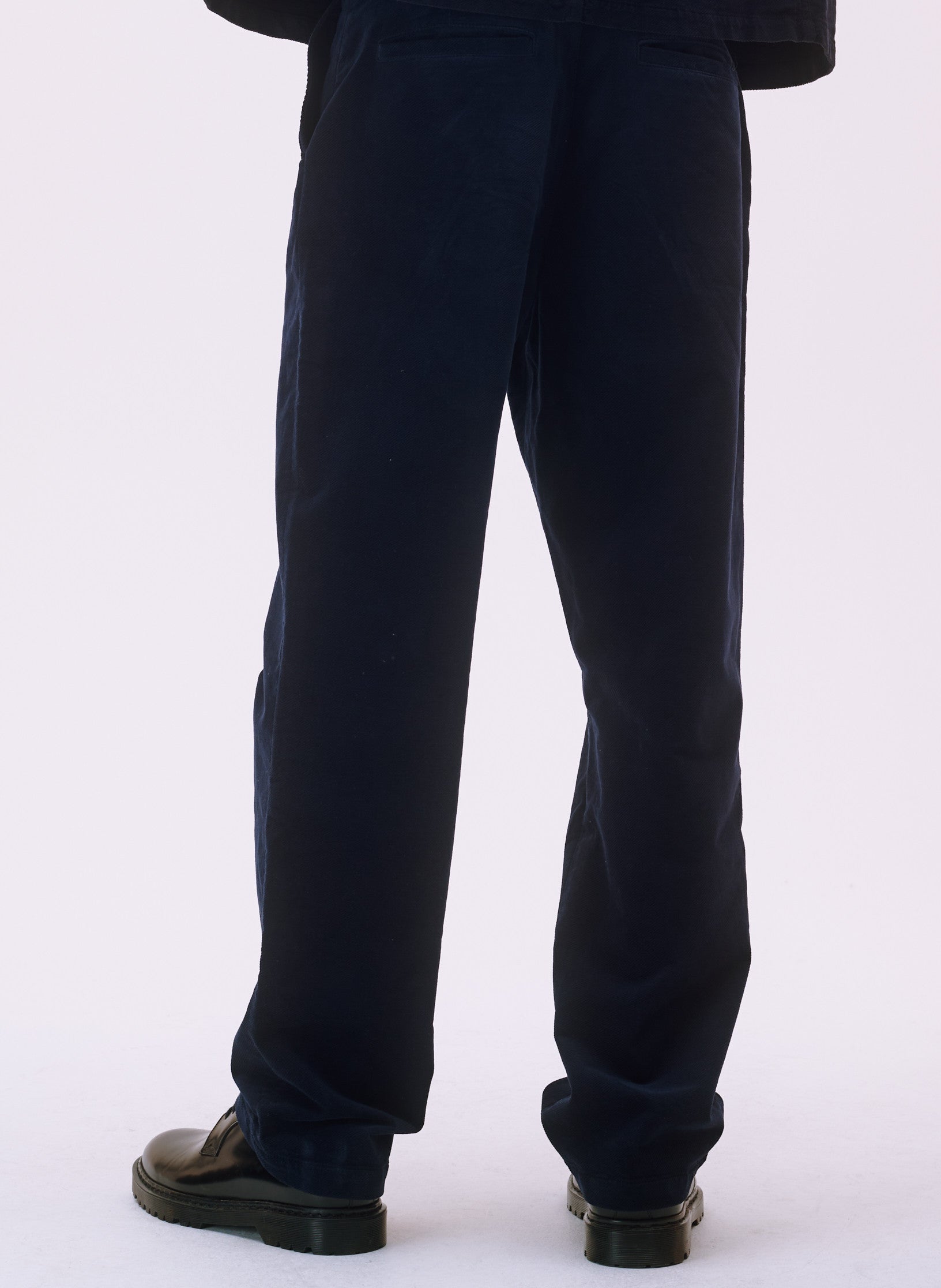 pantalon large velours homme femme unisexe bleu