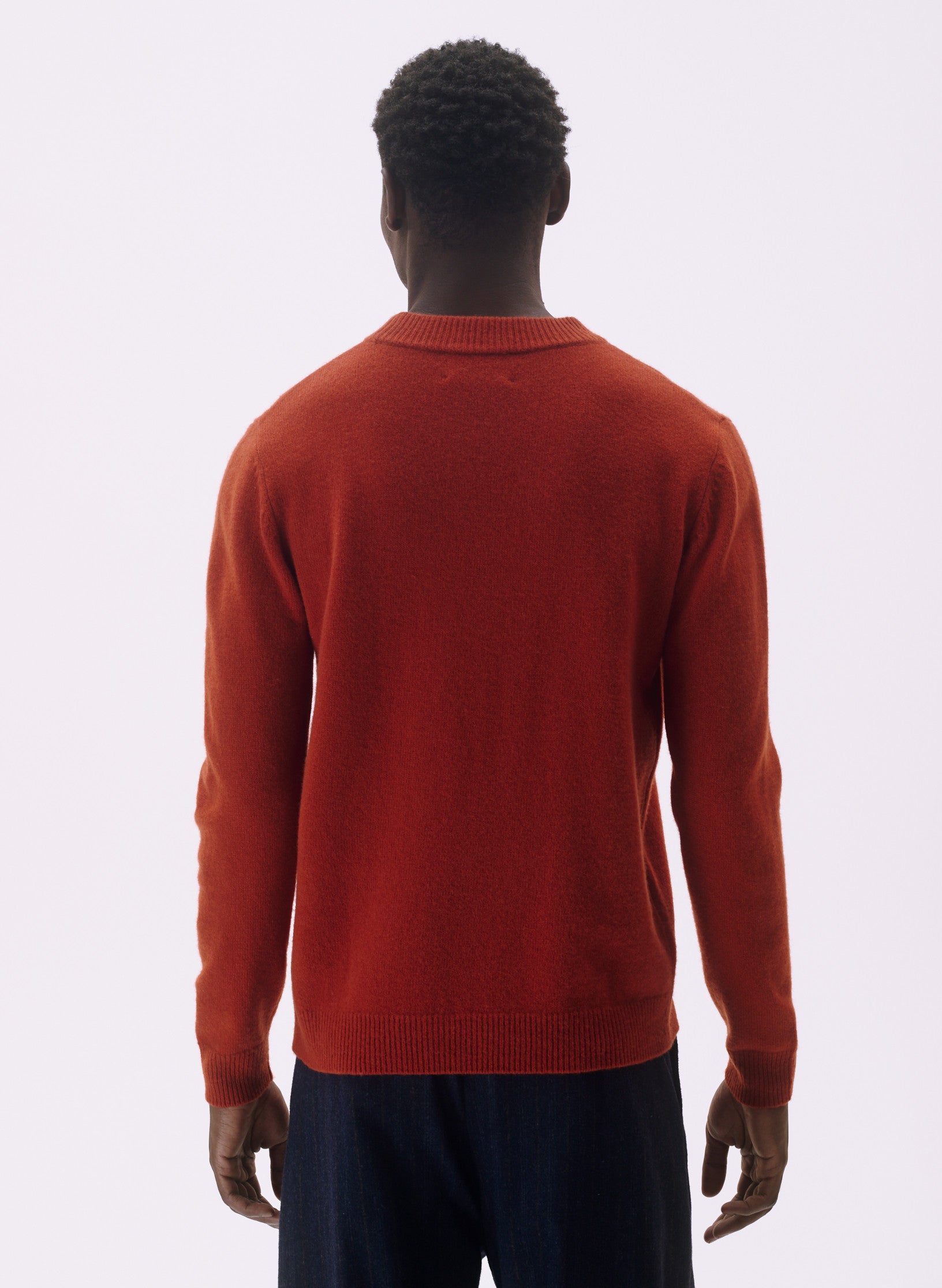 pull rdc laine orange homme femme unisexe