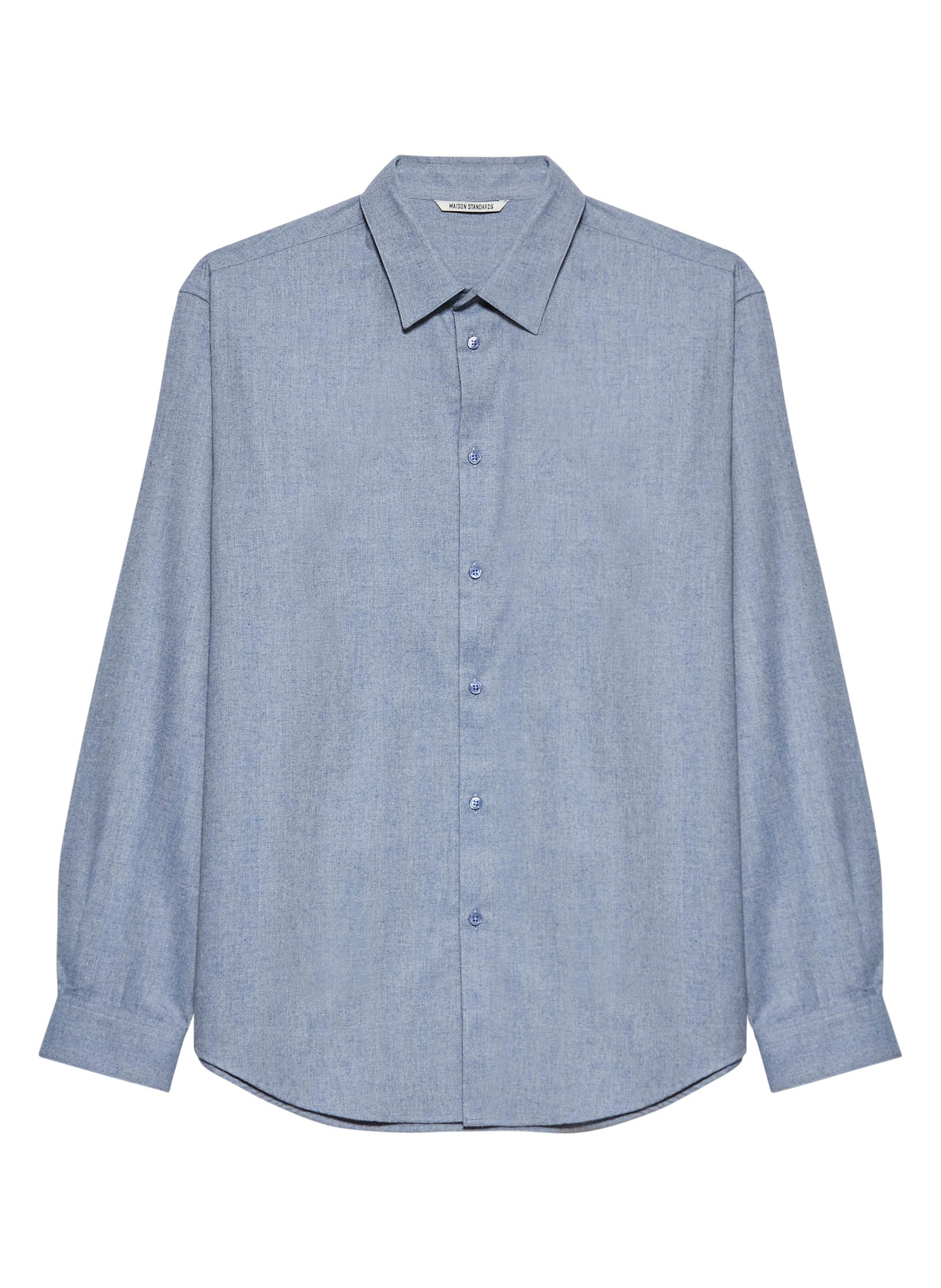 chemise flanelle overside bleu glacier homme femme unisexe