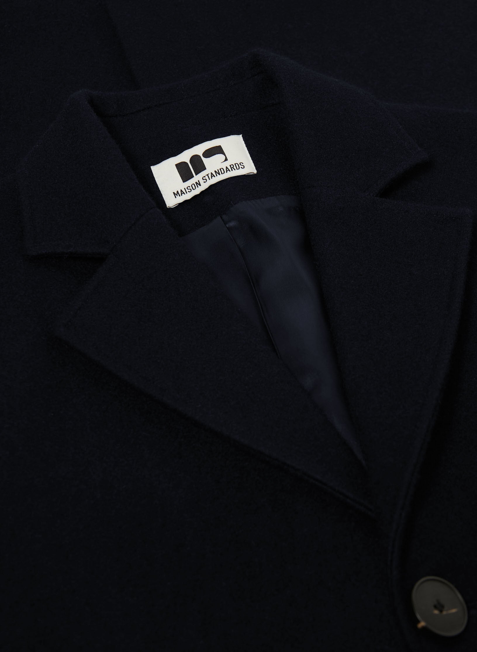 manteau pardessus laine unisexe homme femme bleu