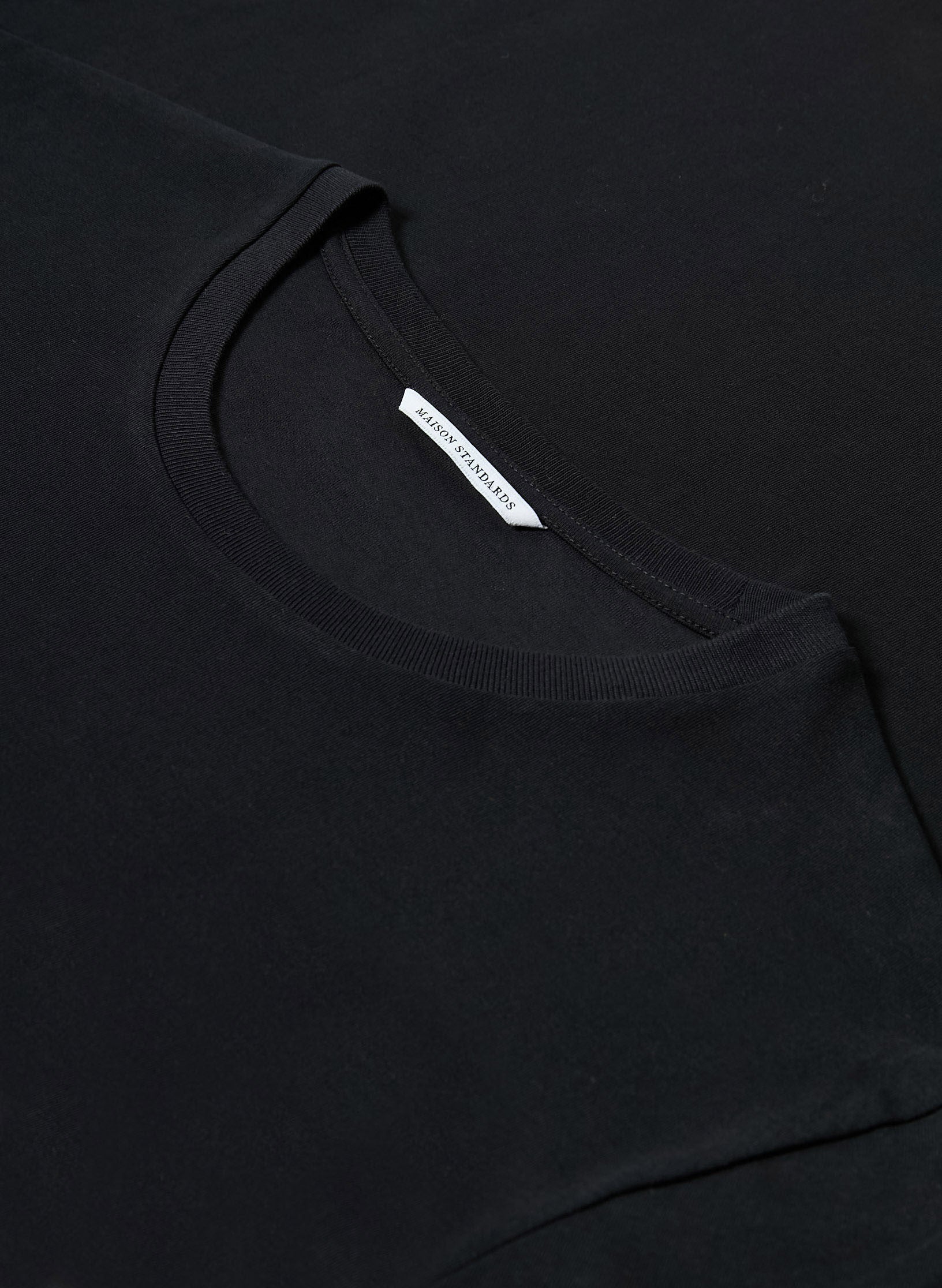 tee shirt coton organique mc noir homme femme unisexe