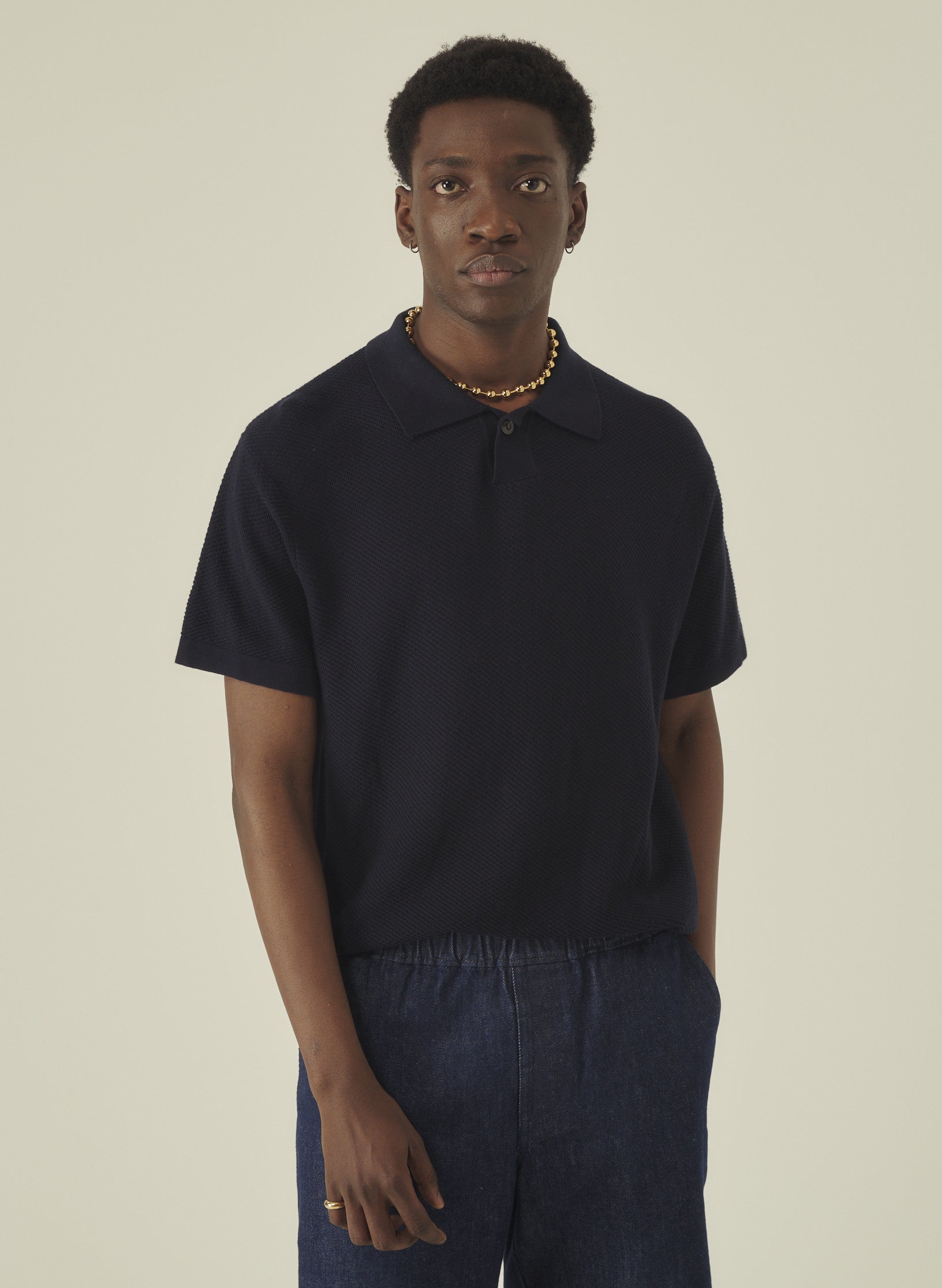 polo coton manche courte bleu homme femme unisexe