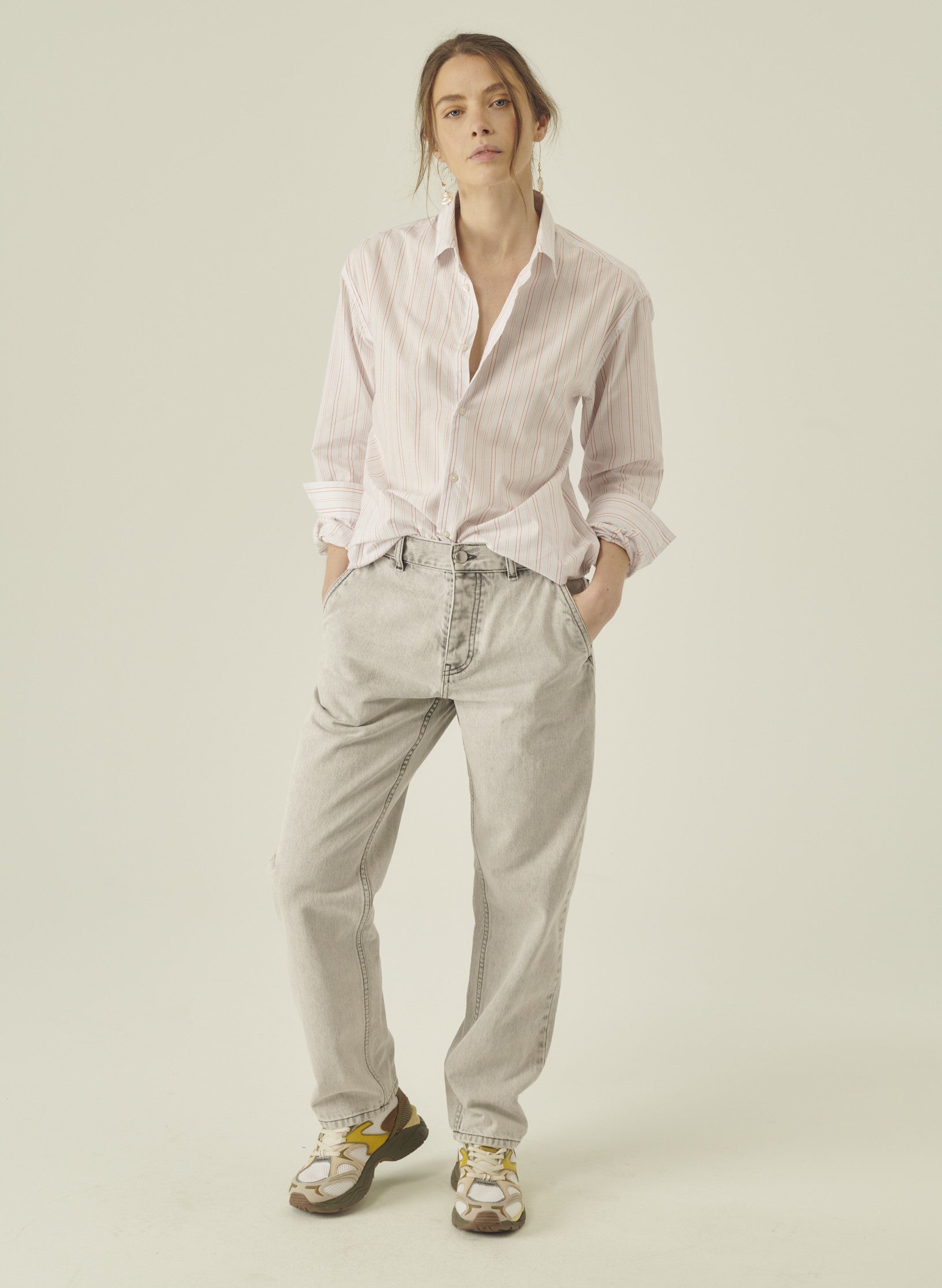 jean cadix relaxed denim gris homme femme unisexe