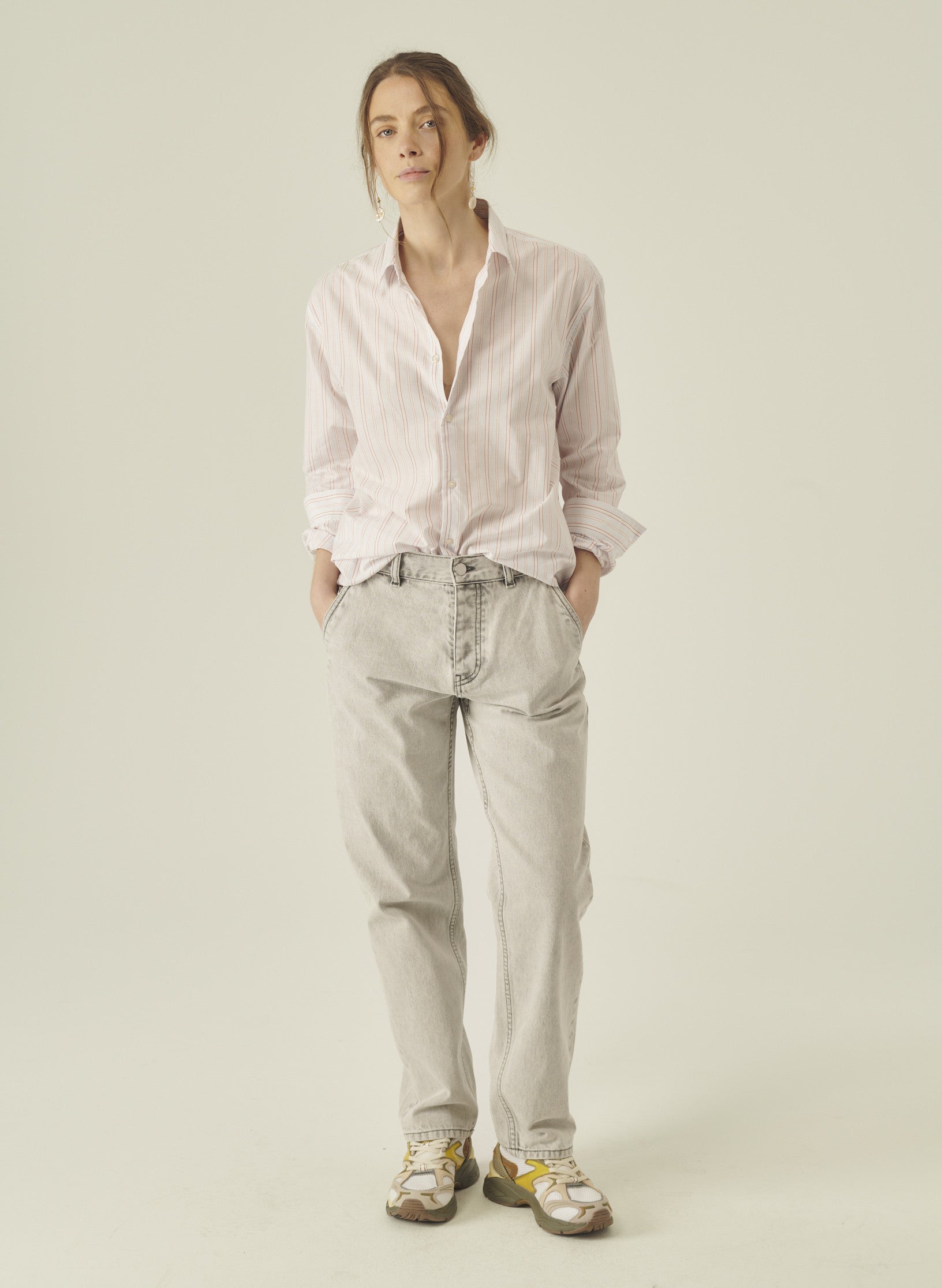 jean cadix relaxed denim gris homme femme unisexe